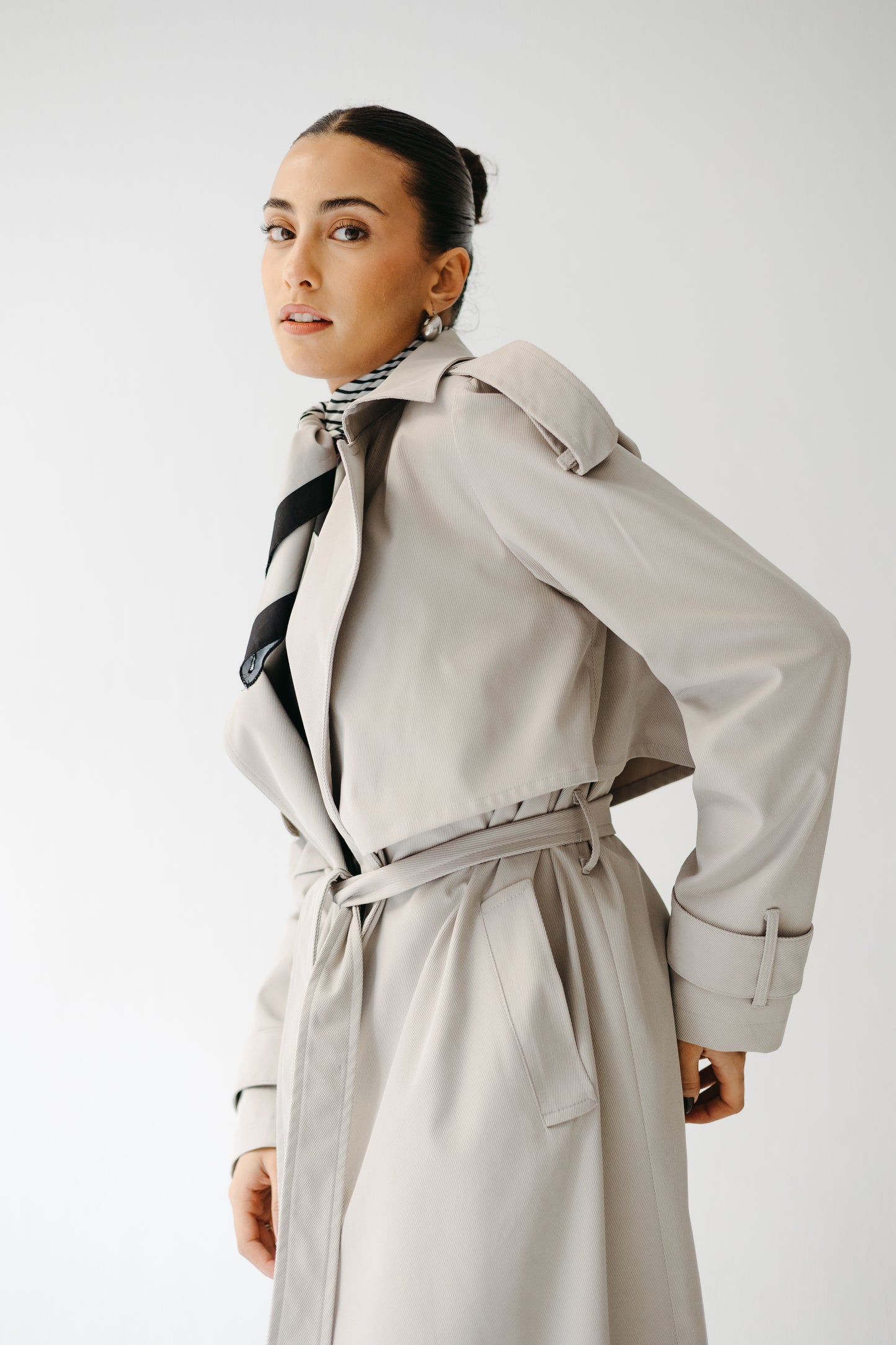 The Classic Edit Trench in Greige