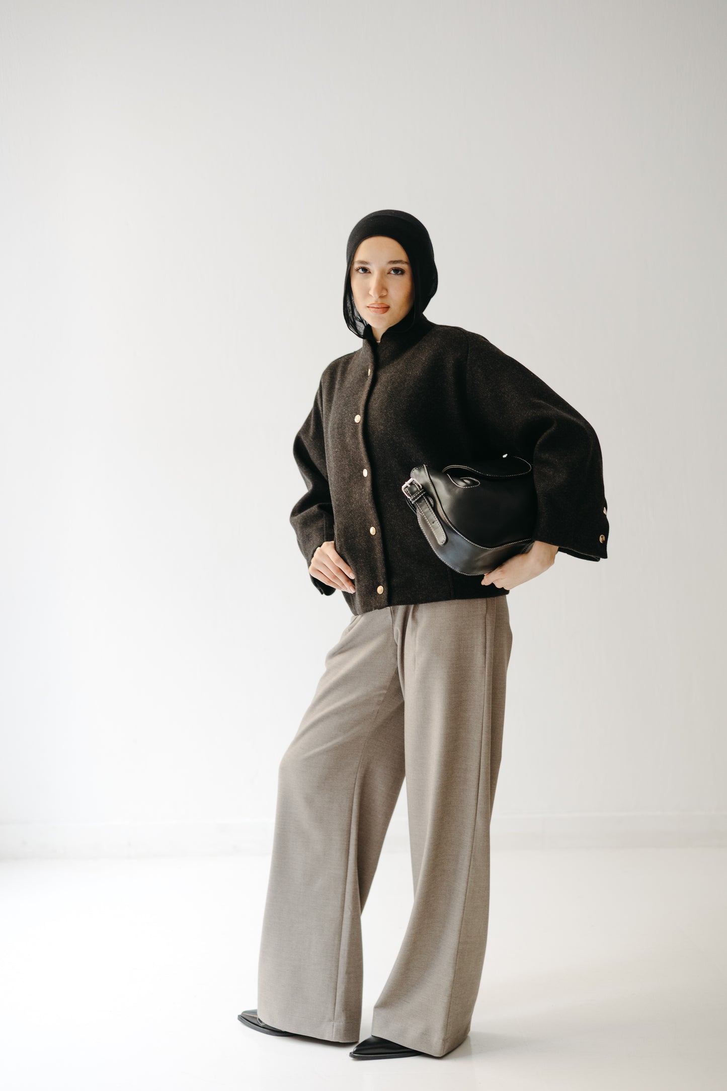 The Odette Jacket in Charcoal