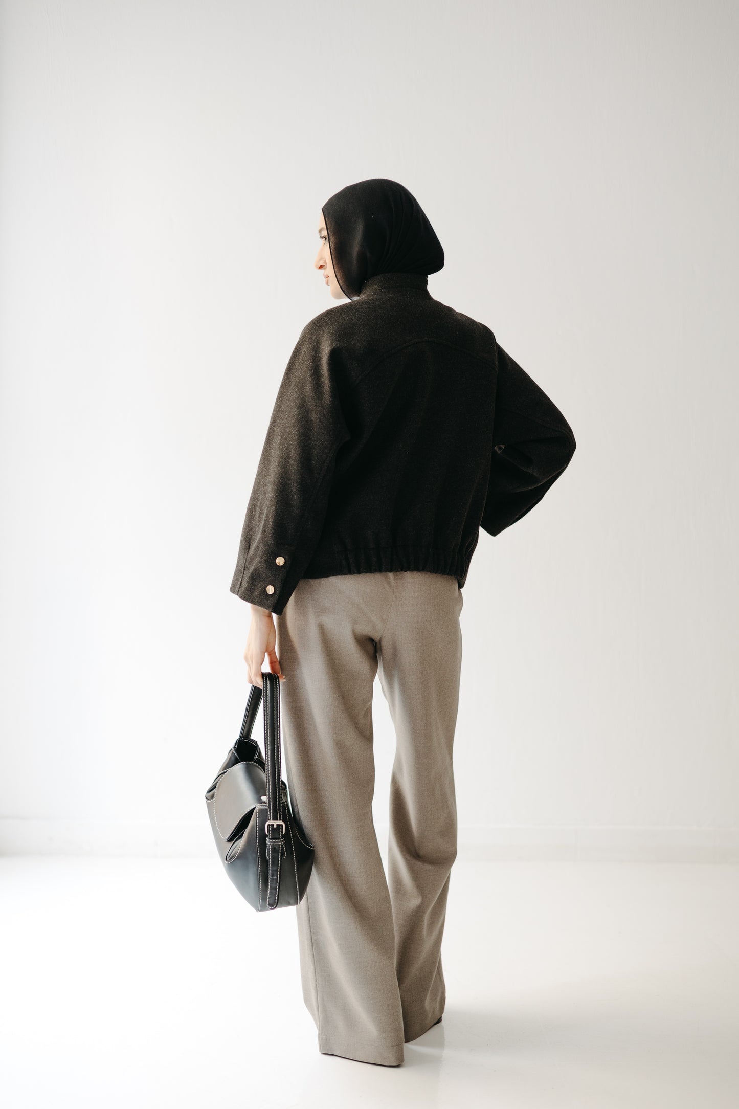 The Odette Jacket in Charcoal