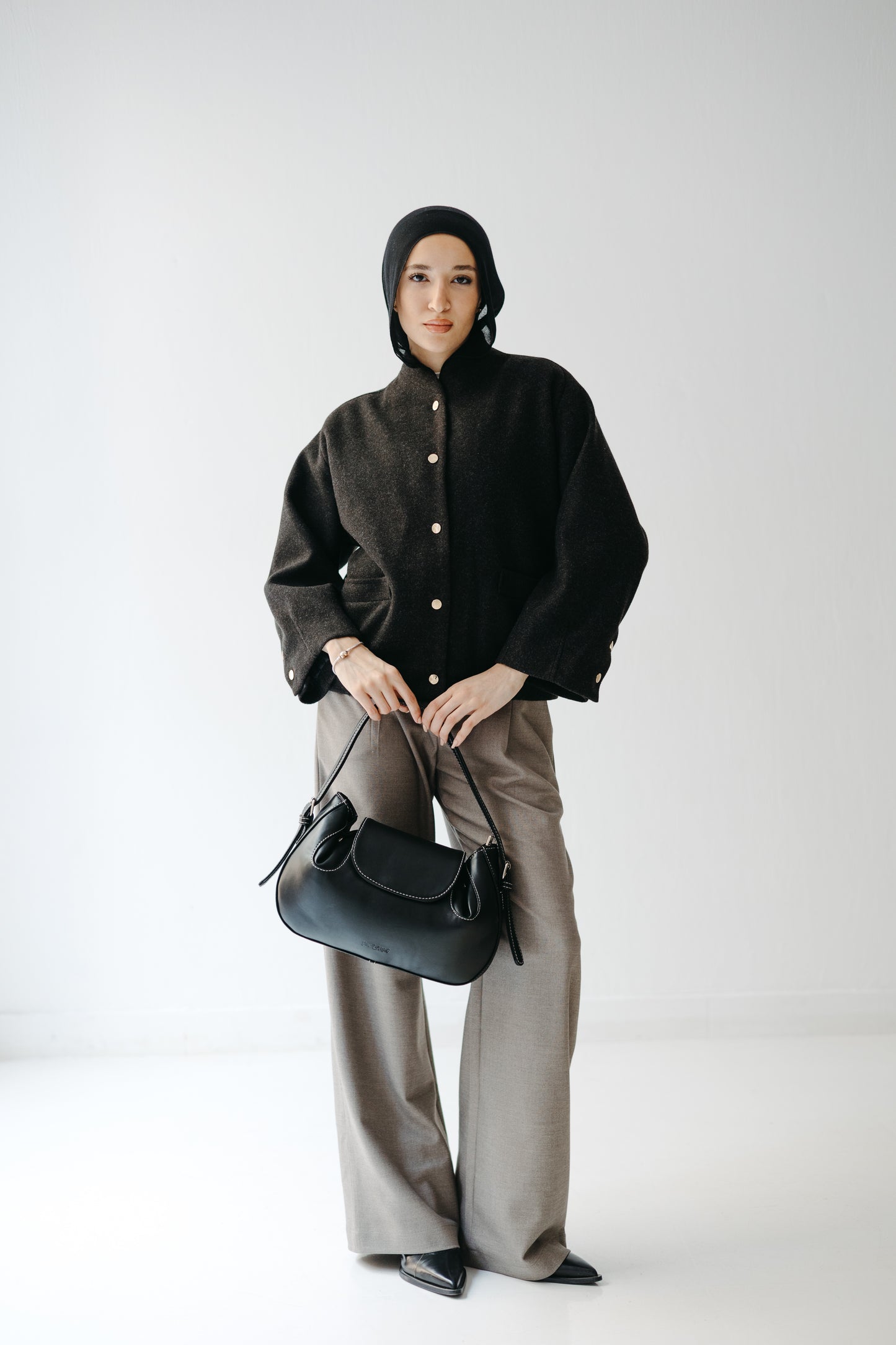 The Odette Jacket in Charcoal