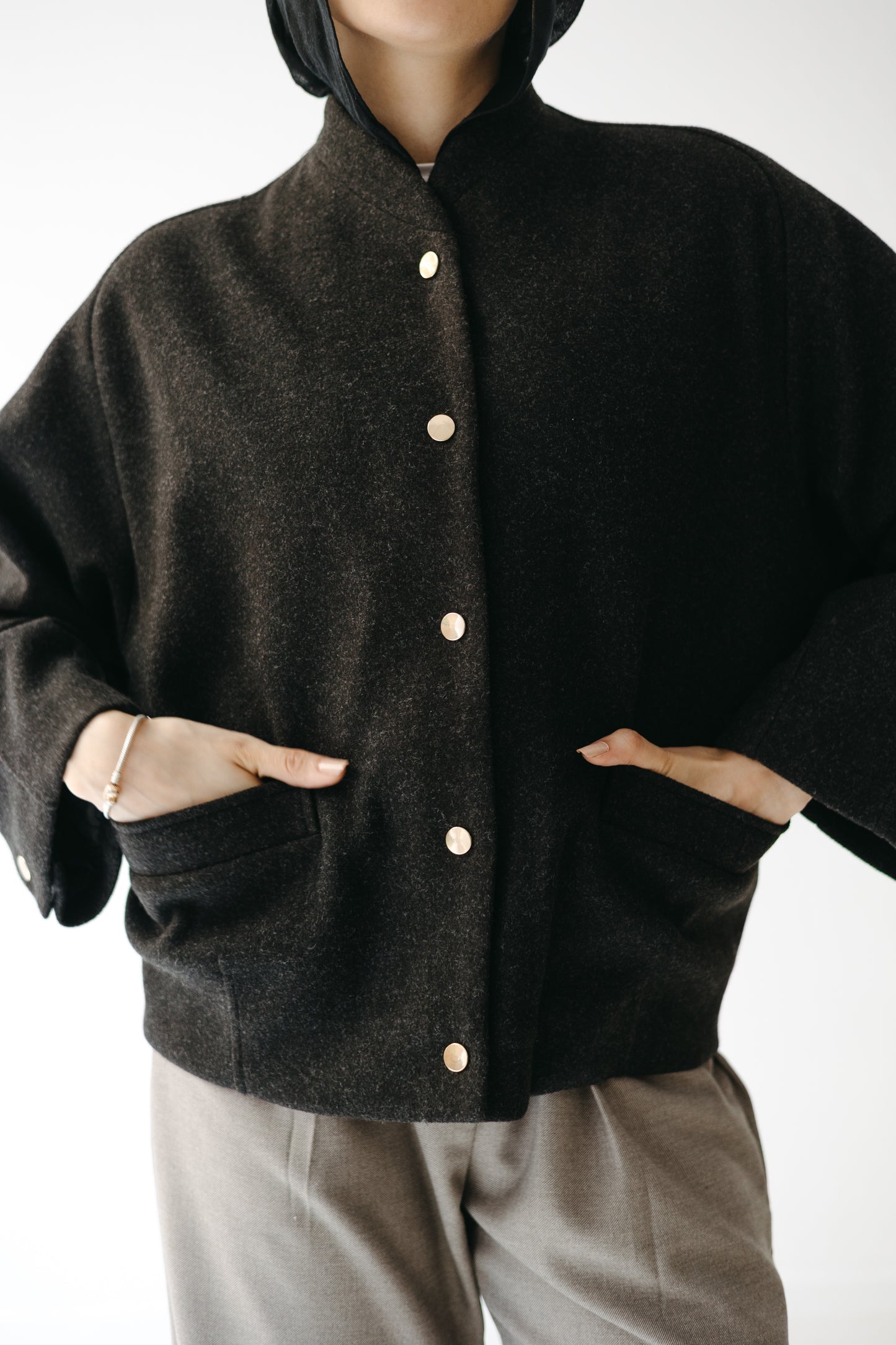 The Odette Jacket in Charcoal