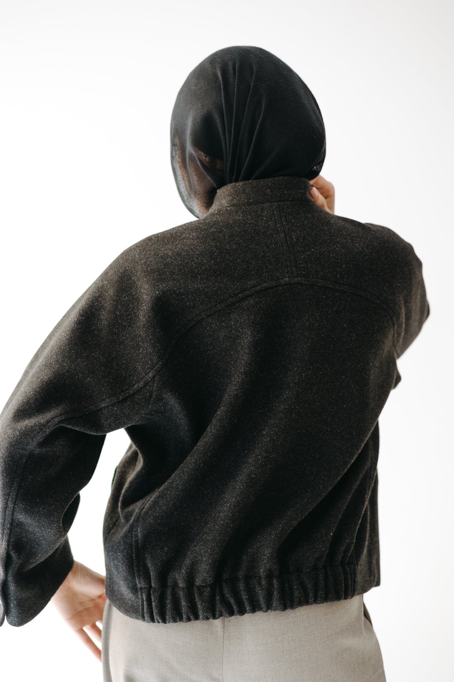 The Odette Jacket in Charcoal