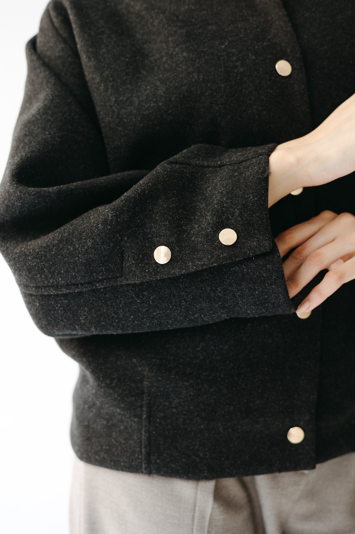 The Odette Jacket in Charcoal