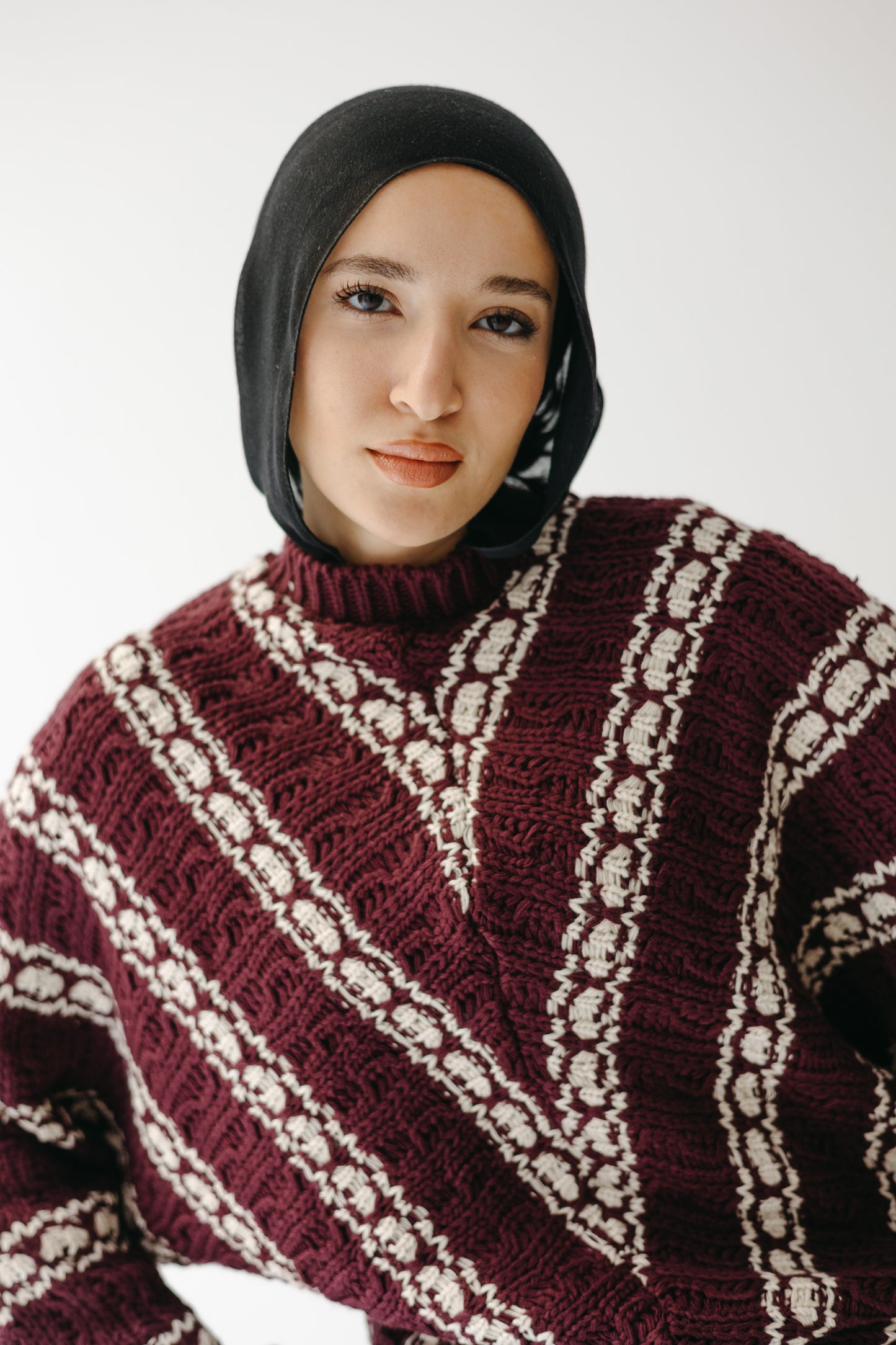 The Alpine Knit in Burgundy