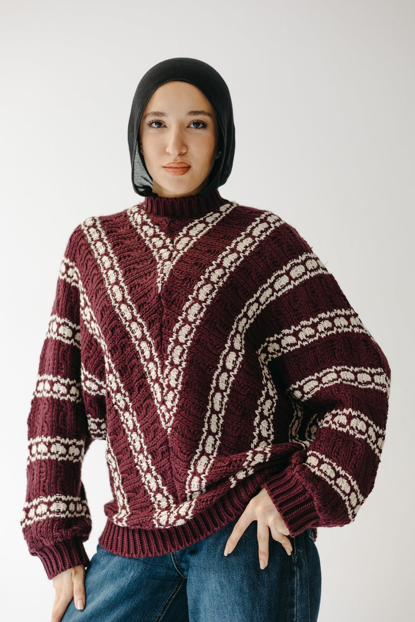 The Alpine Knit in Burgundy