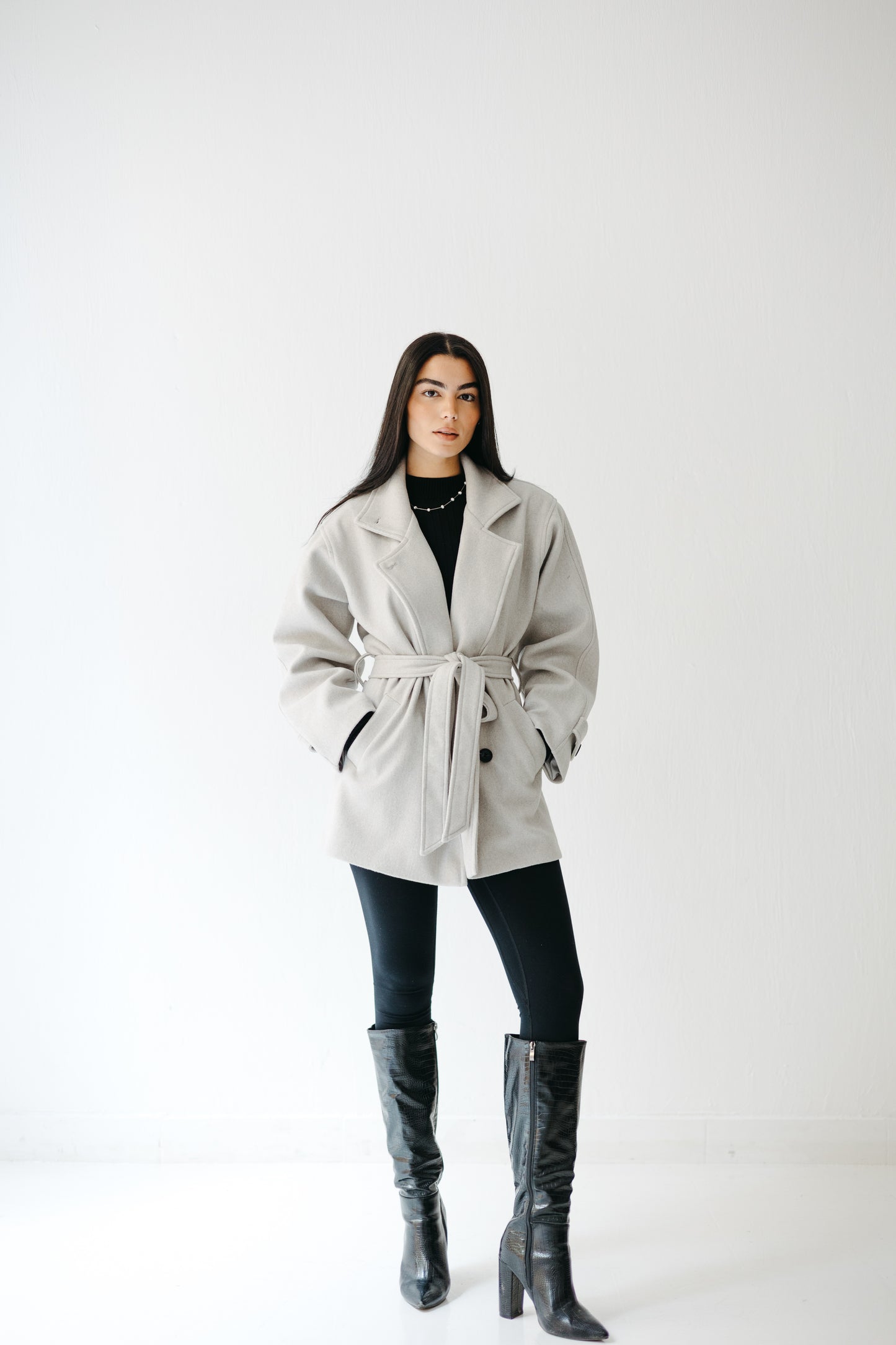 The Loft Jacket in Ice gray