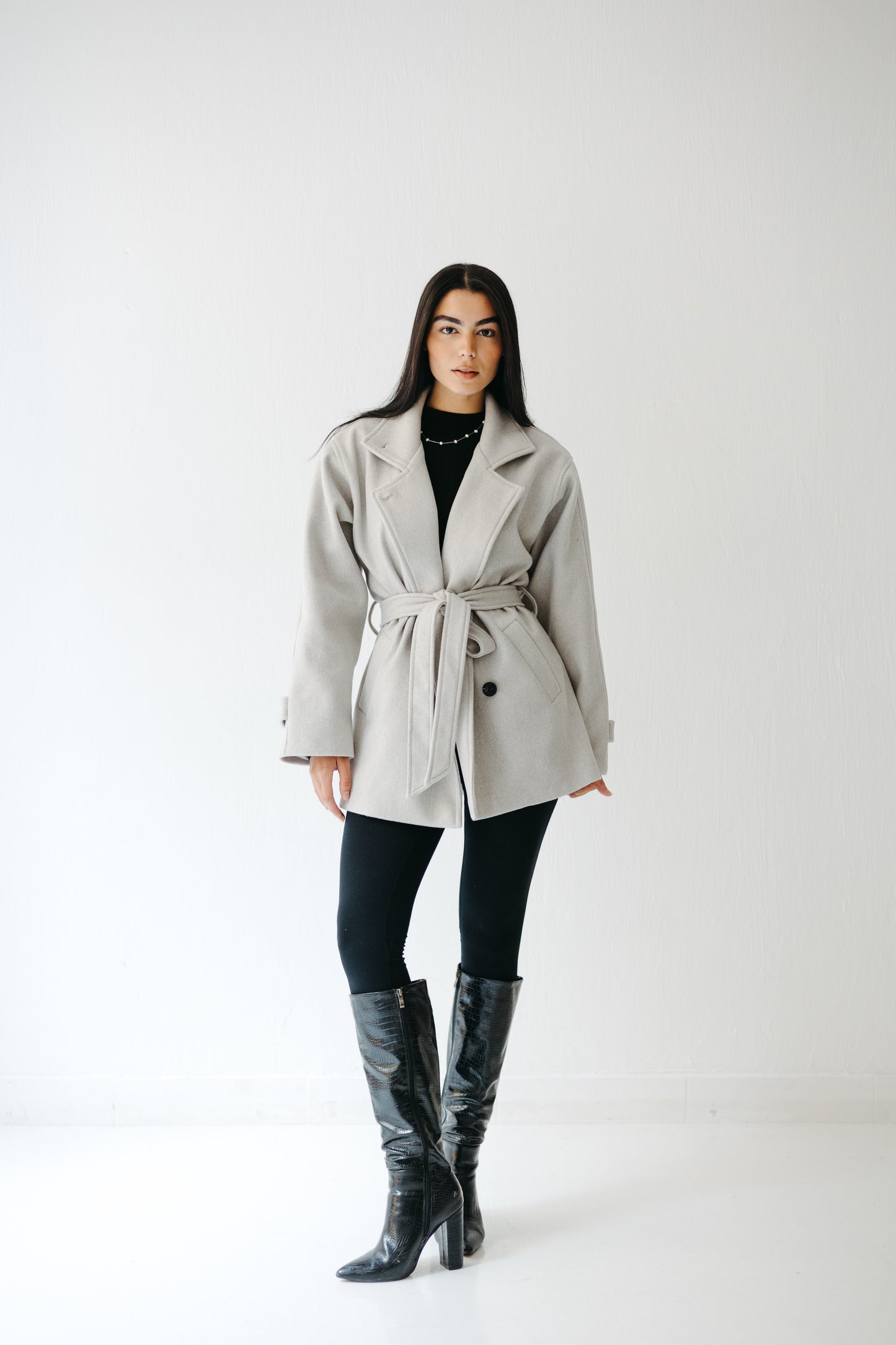 The Loft Jacket in Ice gray