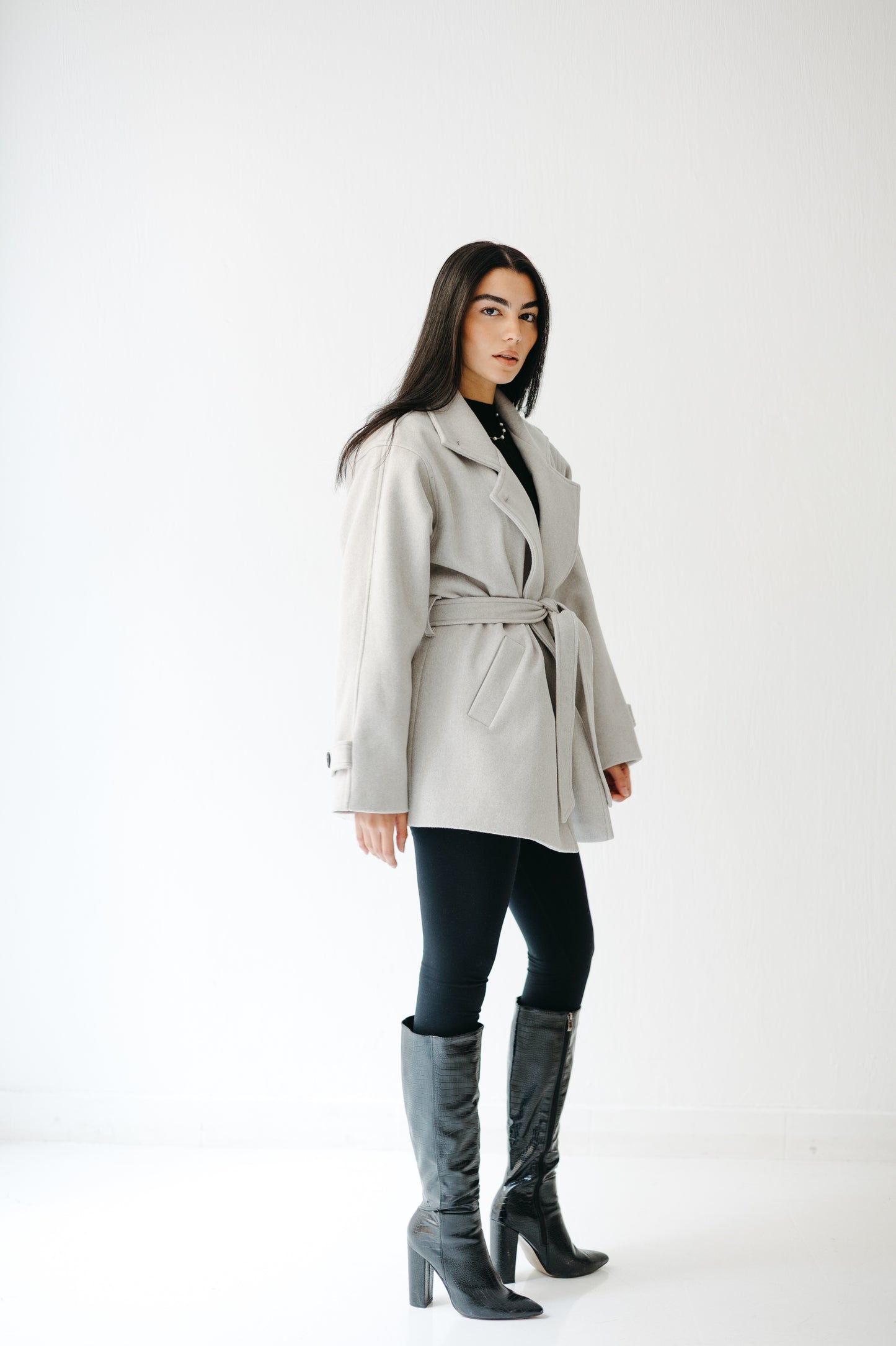 The Loft Jacket in Ice gray
