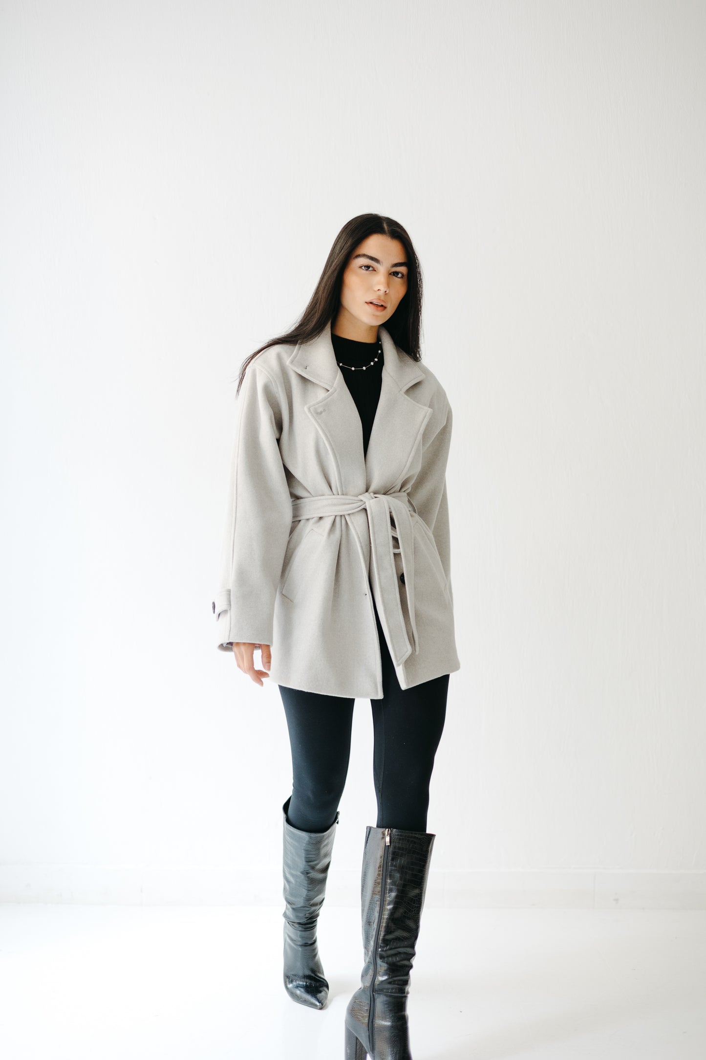 The Loft Jacket in Ice gray