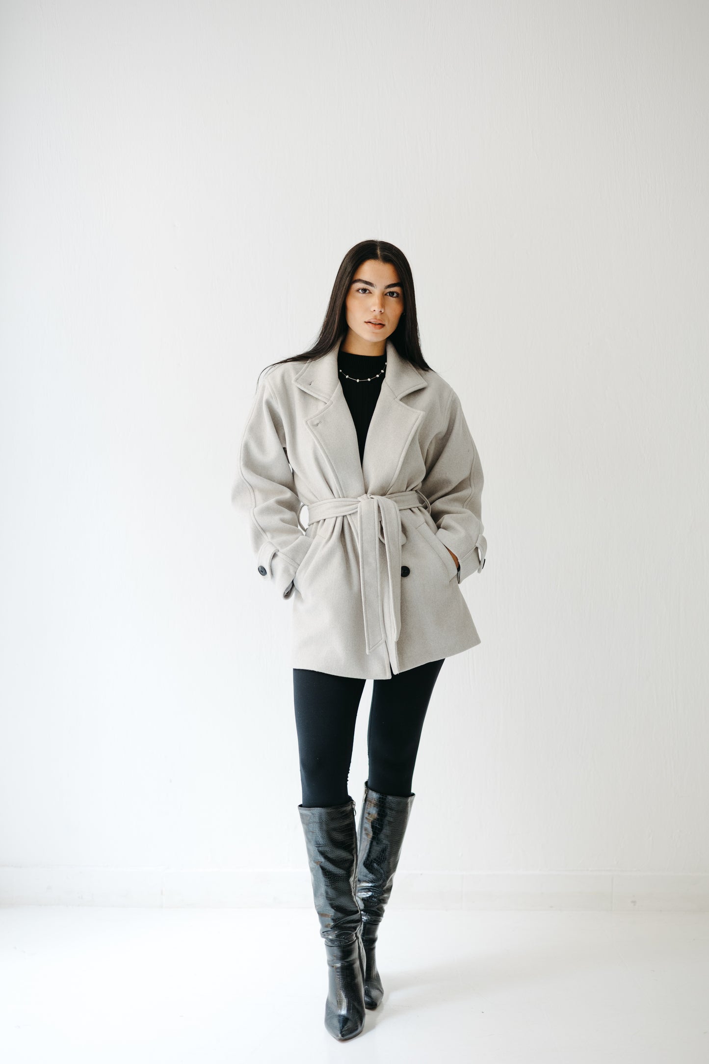 The Loft Jacket in Ice gray