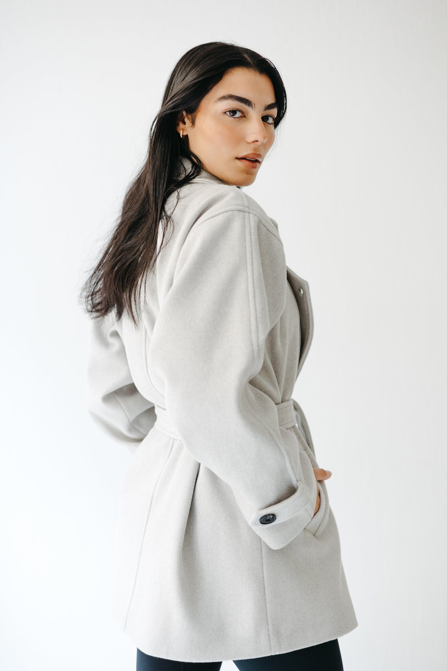 The Loft Jacket in Ice gray