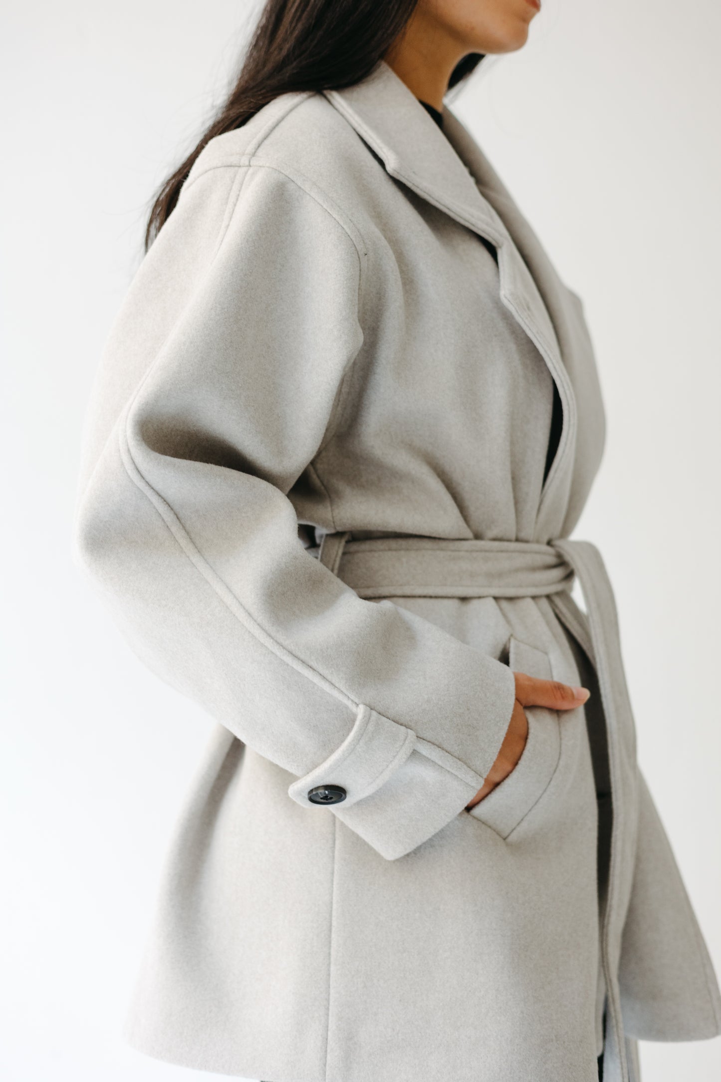 The Loft Jacket in Ice gray