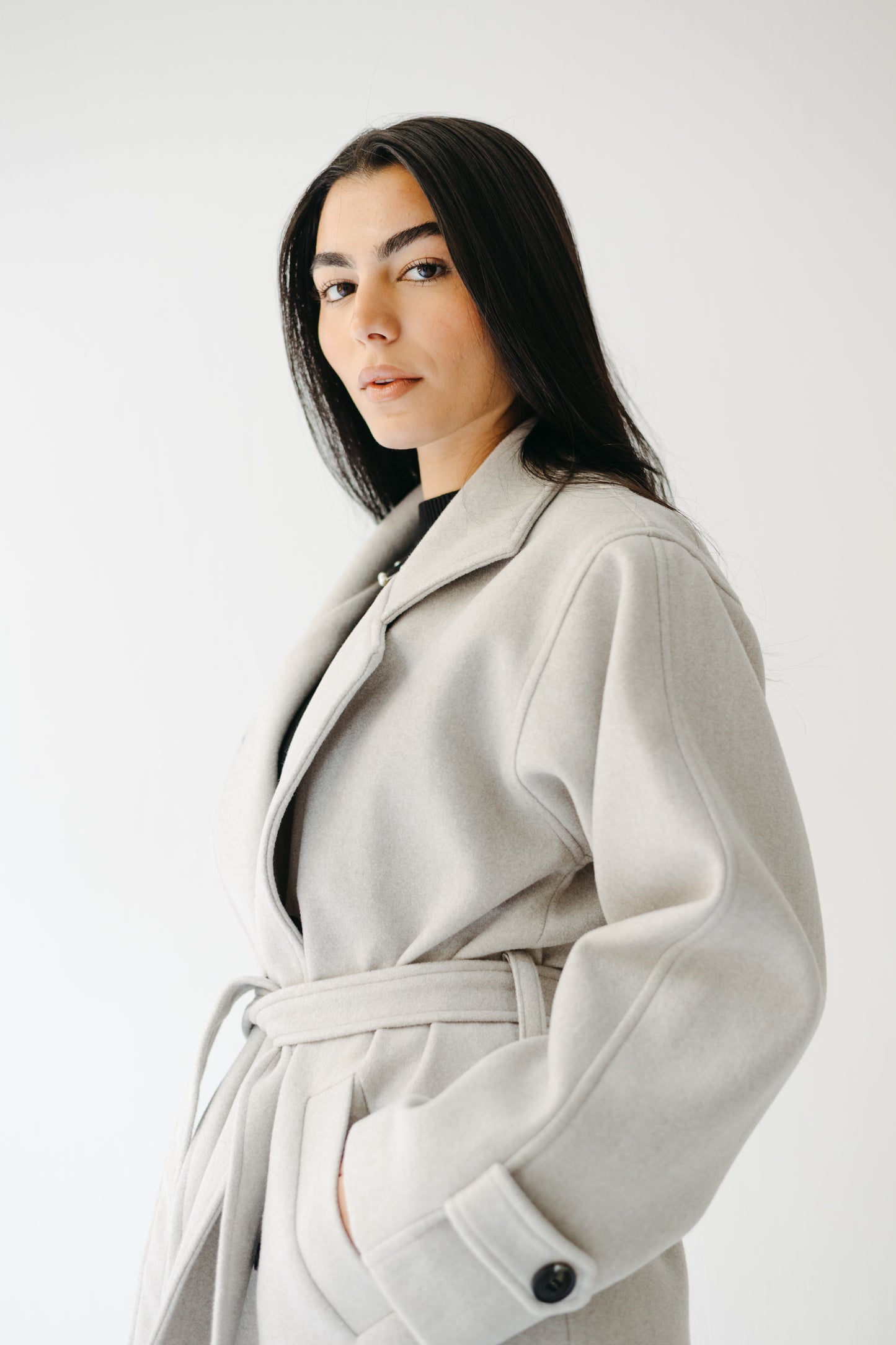 The Loft Jacket in Ice gray