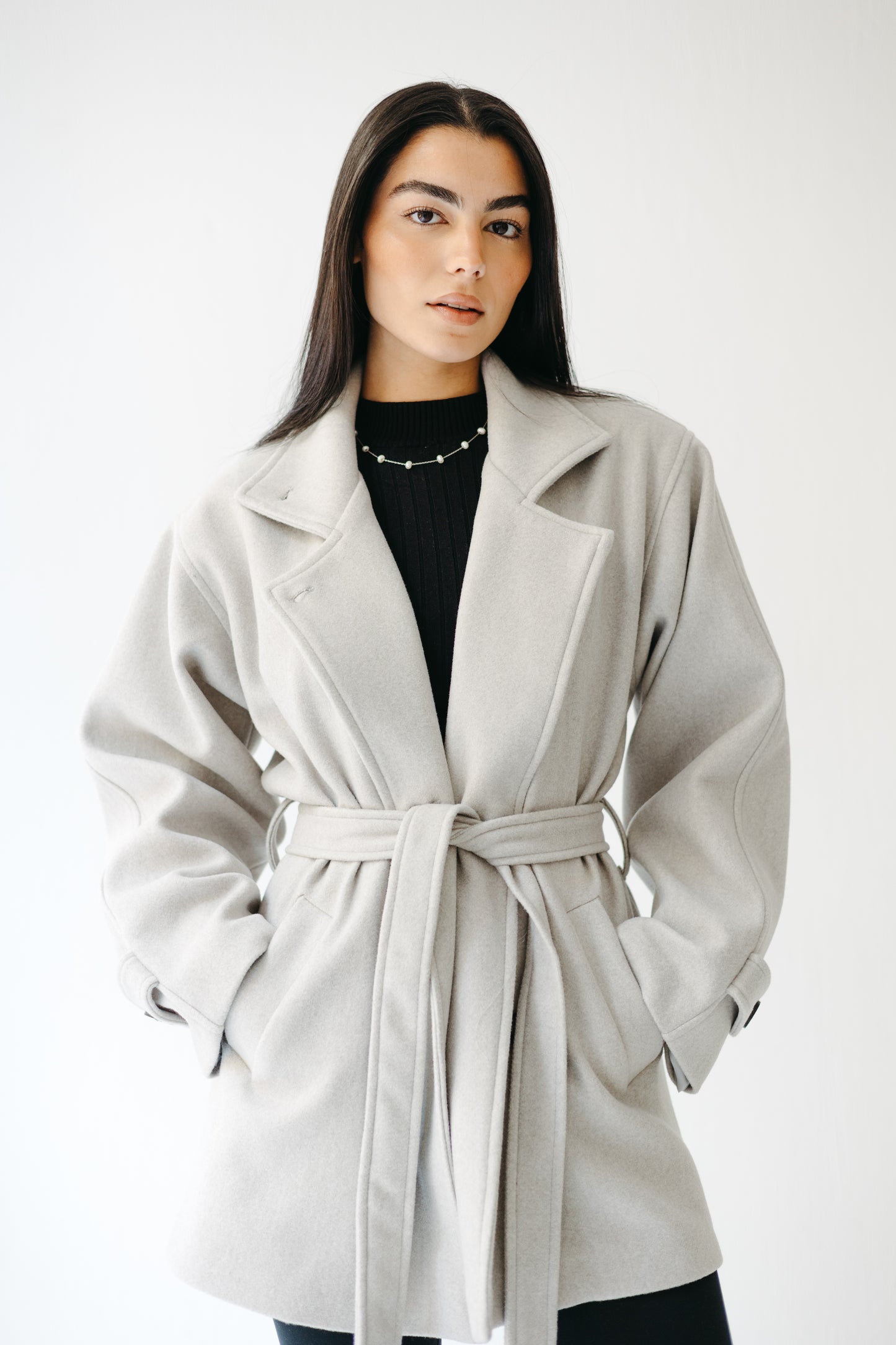 The Loft Jacket in Ice gray