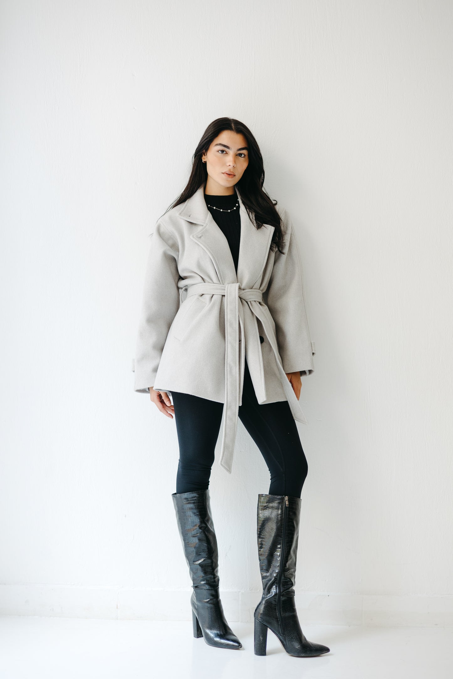 The Loft Jacket in Ice gray