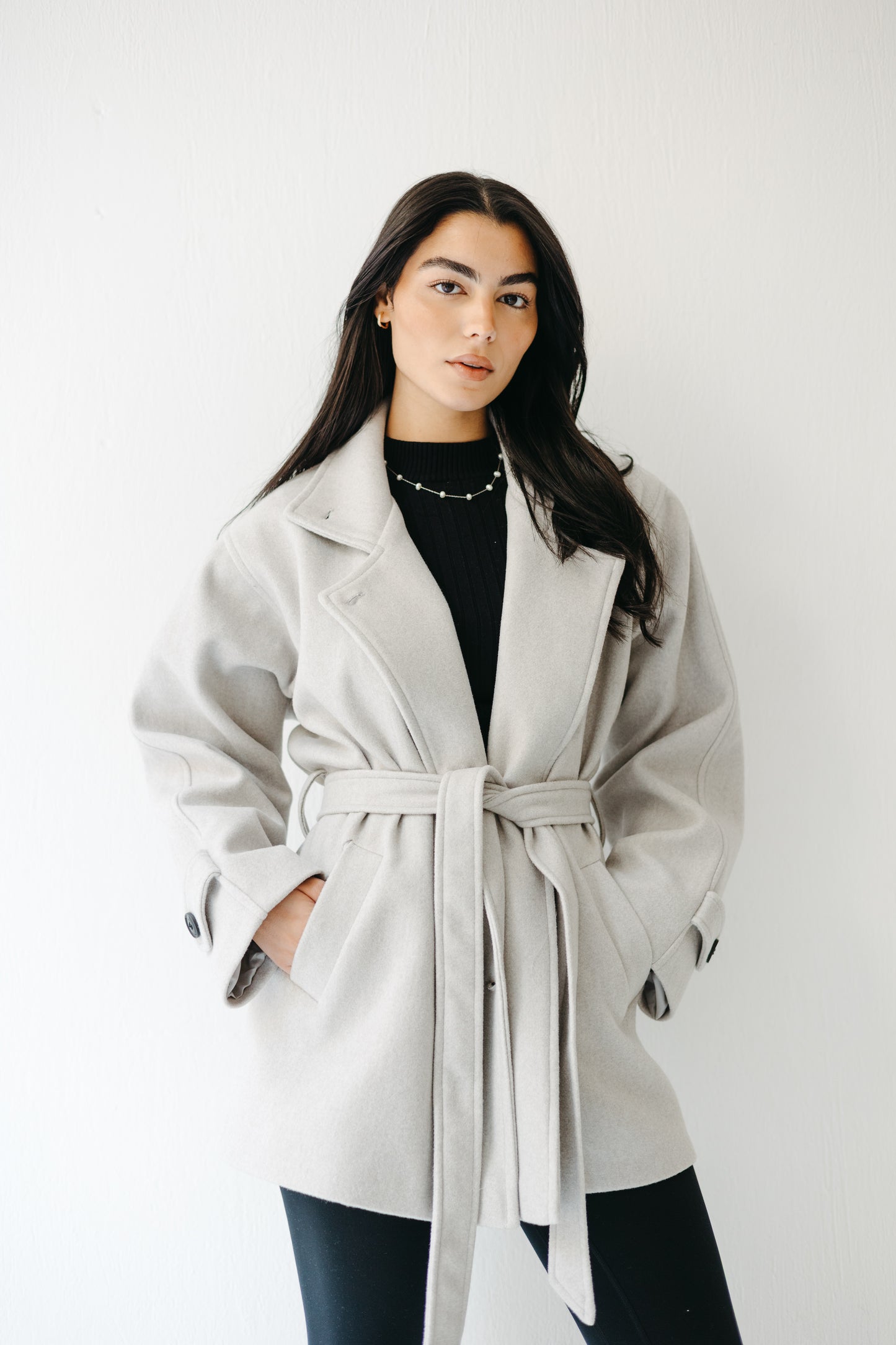 The Loft Jacket in Ice gray