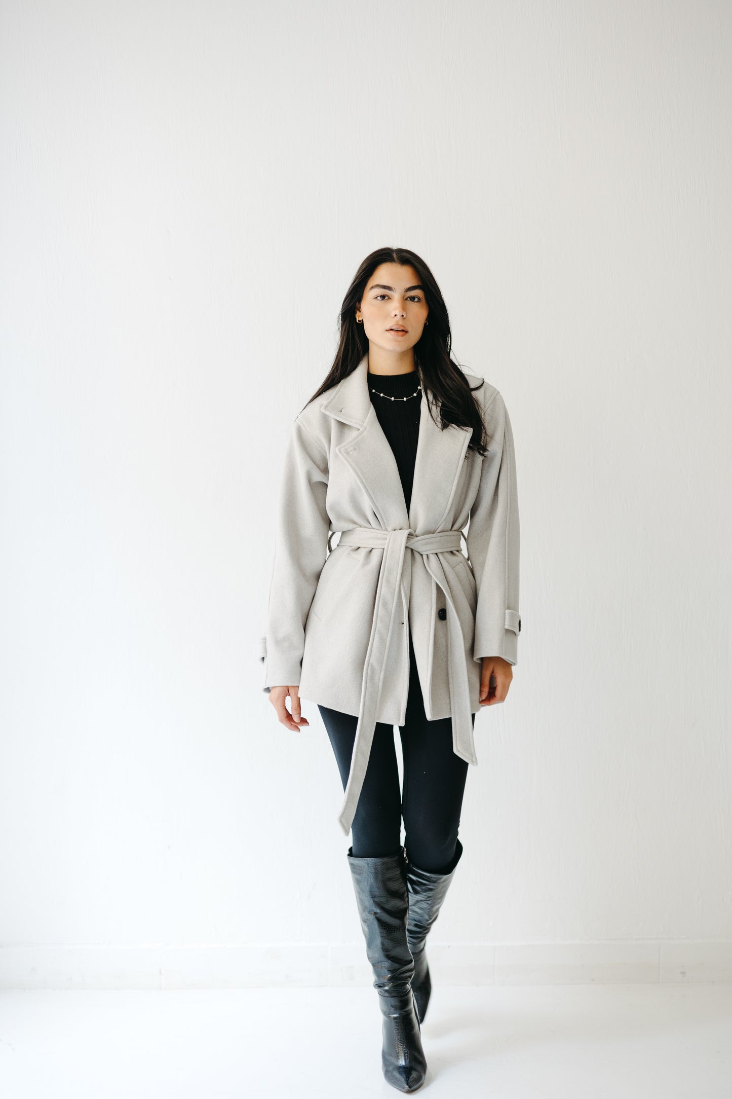 The Loft Jacket in Ice gray