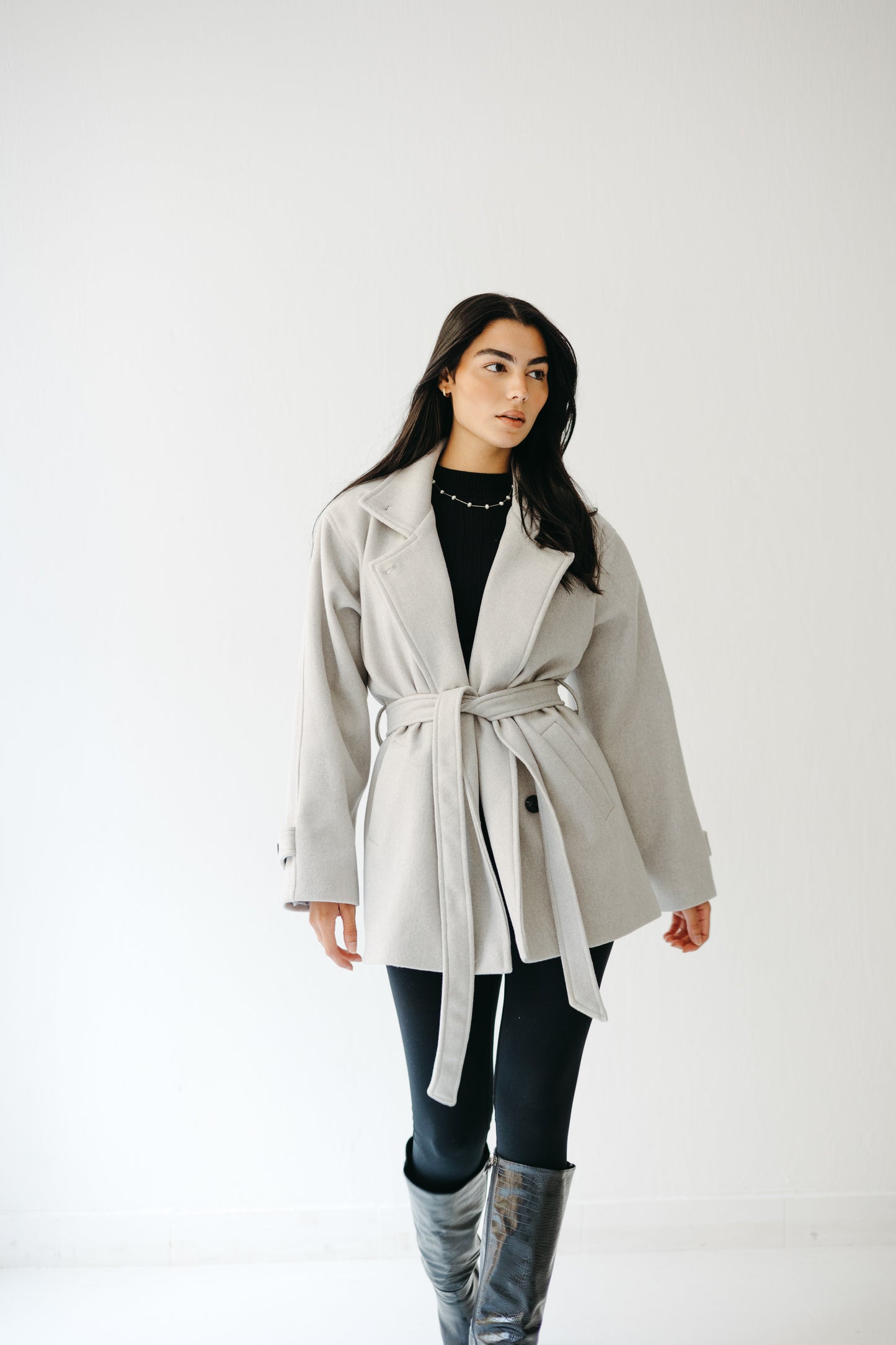 The Loft Jacket in Ice gray