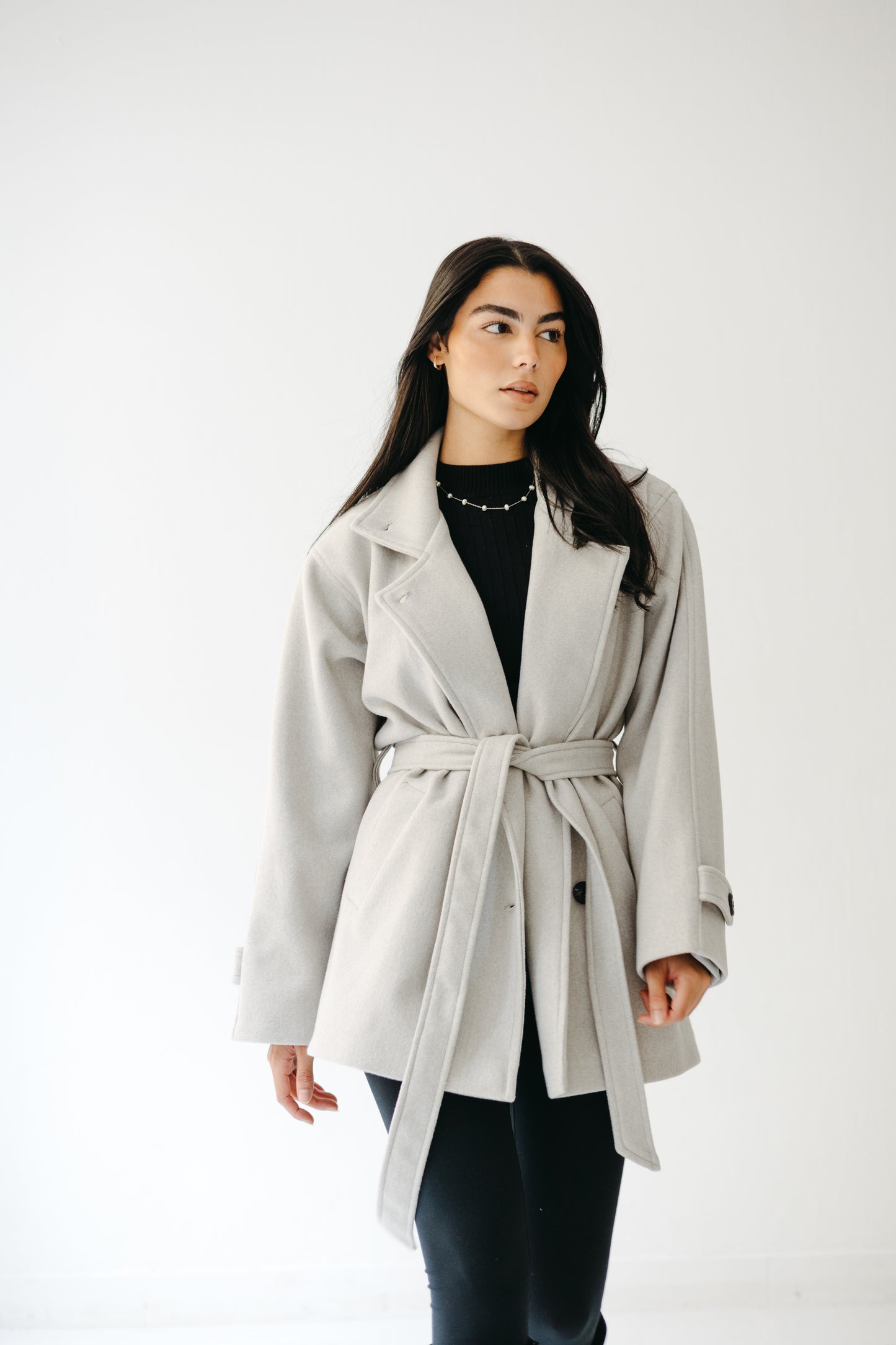 The Loft Jacket in Ice gray