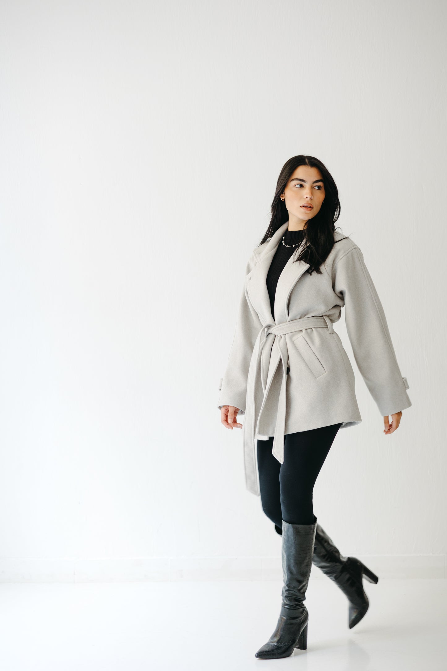 The Loft Jacket in Ice gray