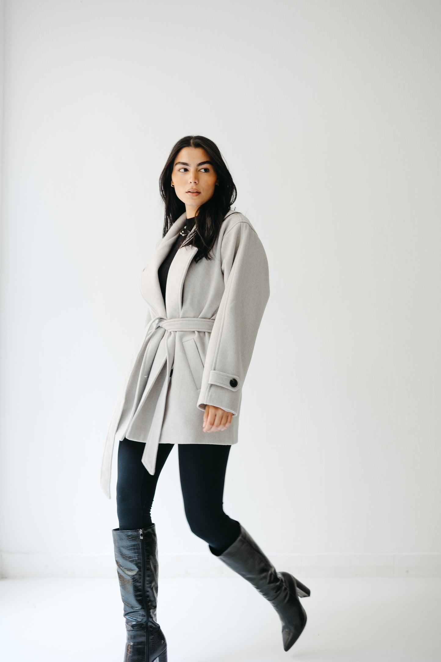 The Loft Jacket in Ice gray