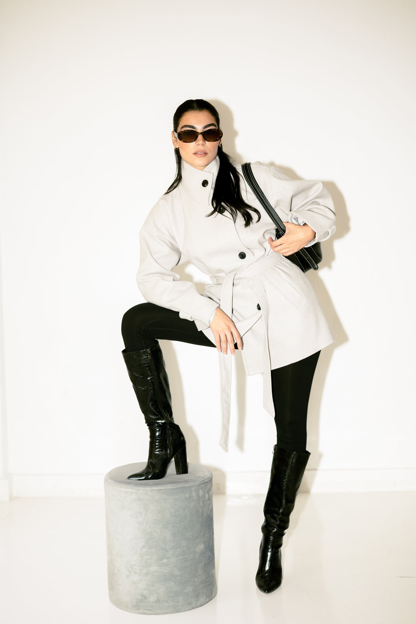 The Loft Jacket in Ice gray