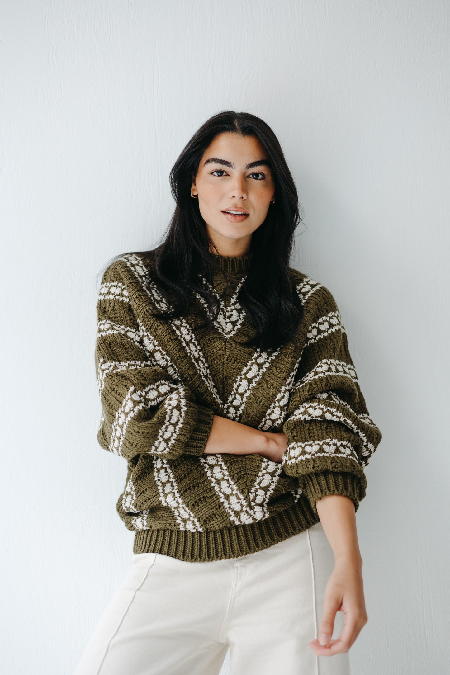 The Alpine Knit in Olive