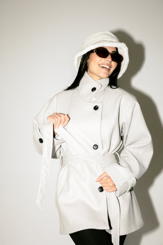 The Loft Jacket in Ice gray