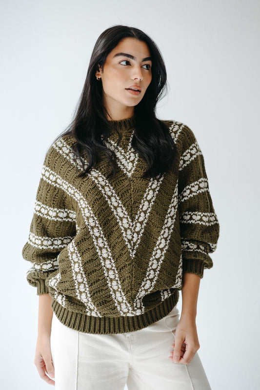 The Alpine Knit in Olive