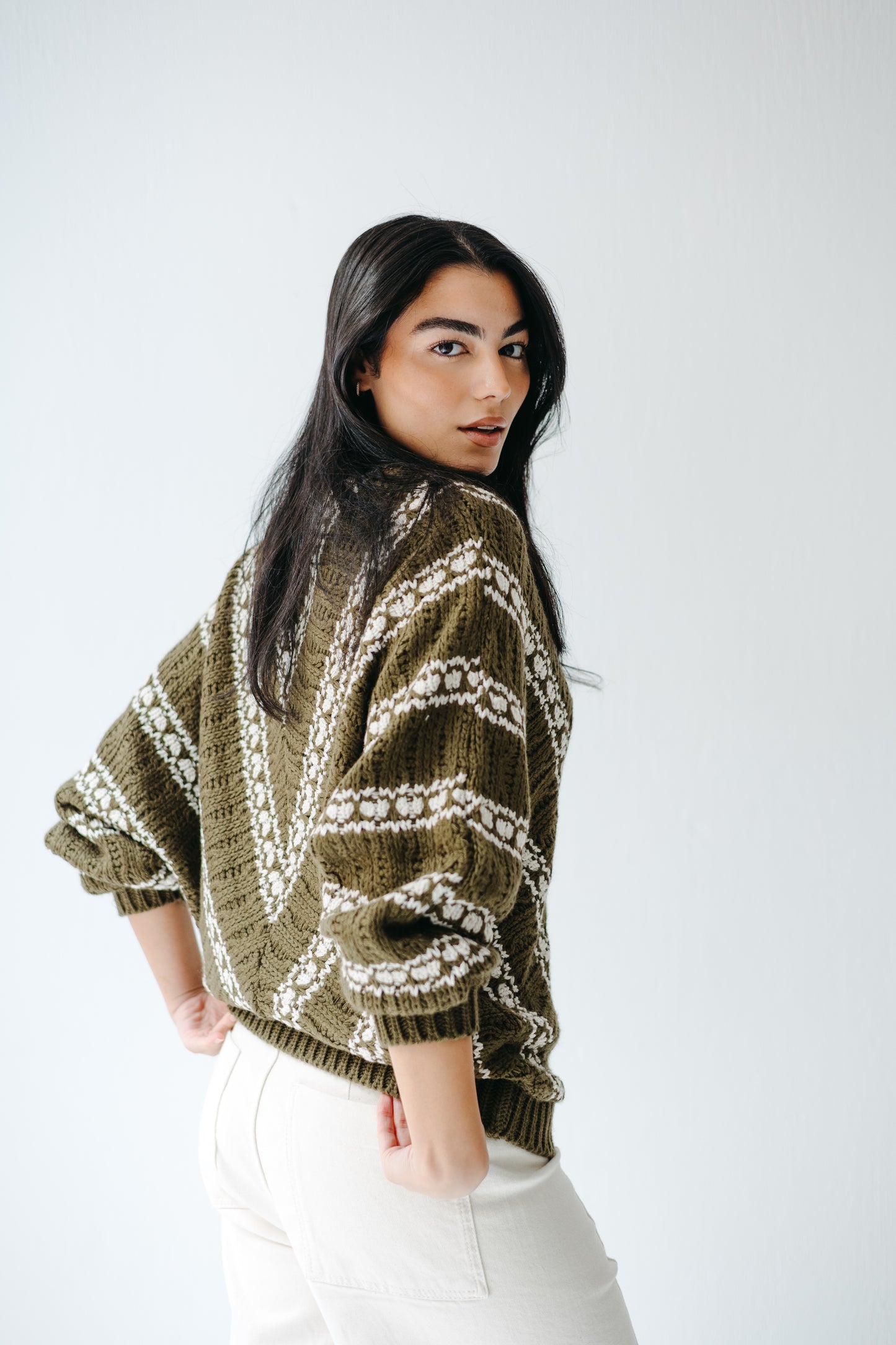 The Alpine Knit in Olive