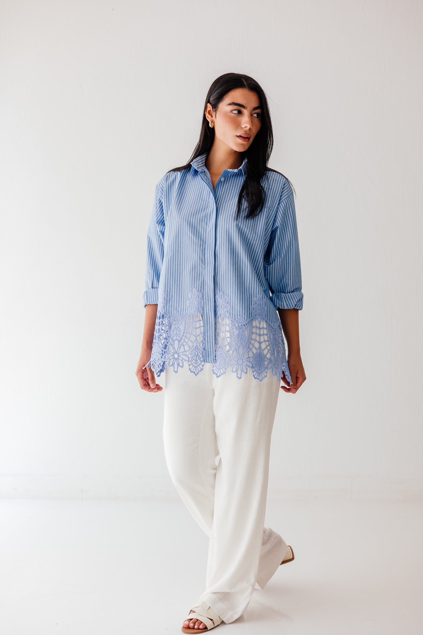 Azure Lace Shirt