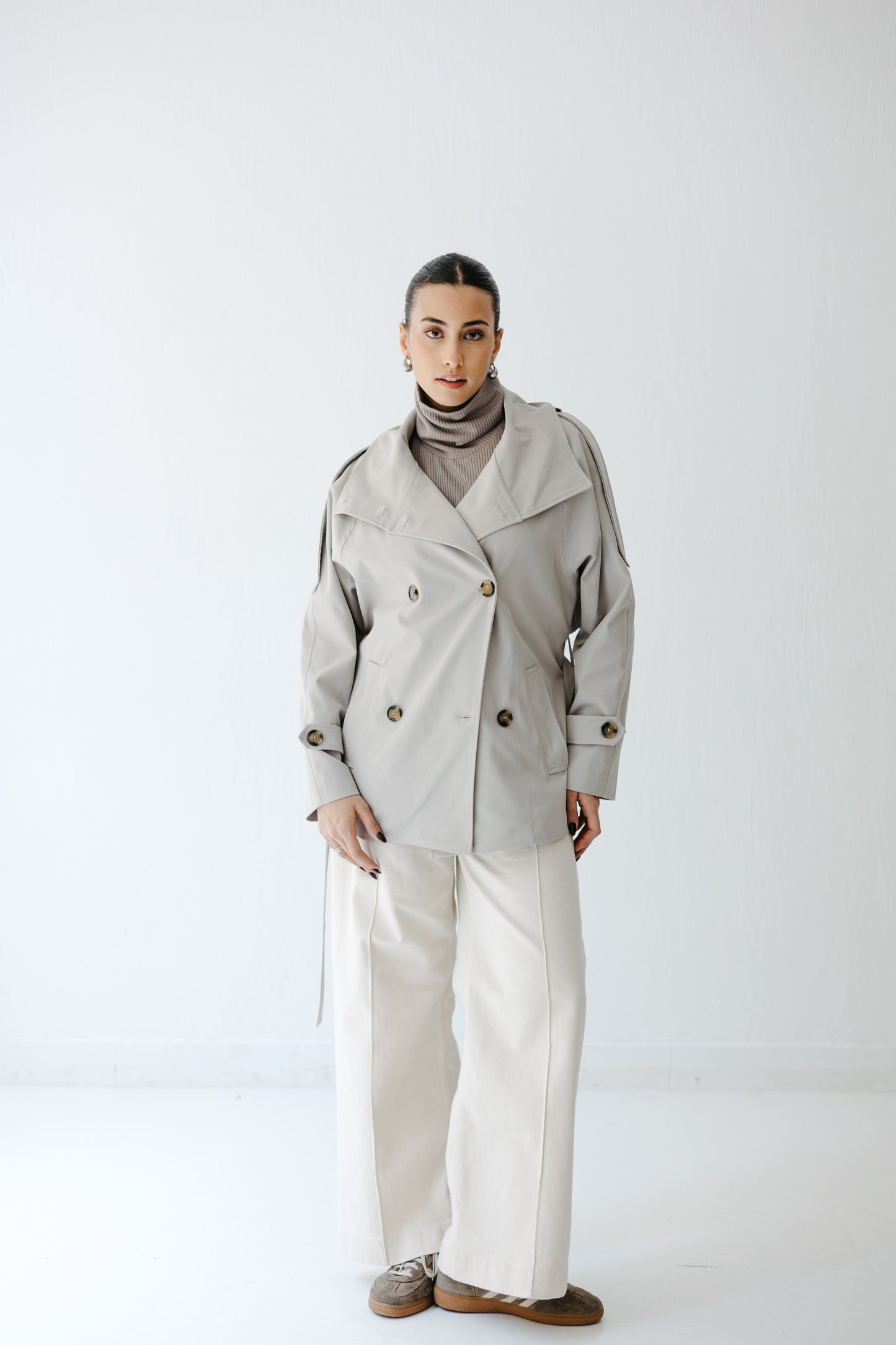 The Funnel Trench in Greige