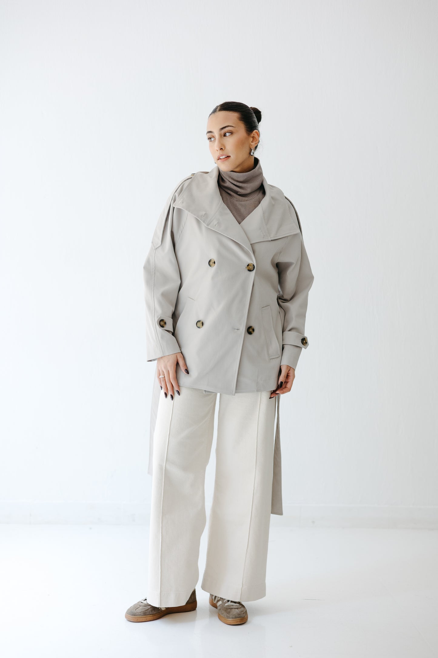 The Funnel Trench in Greige