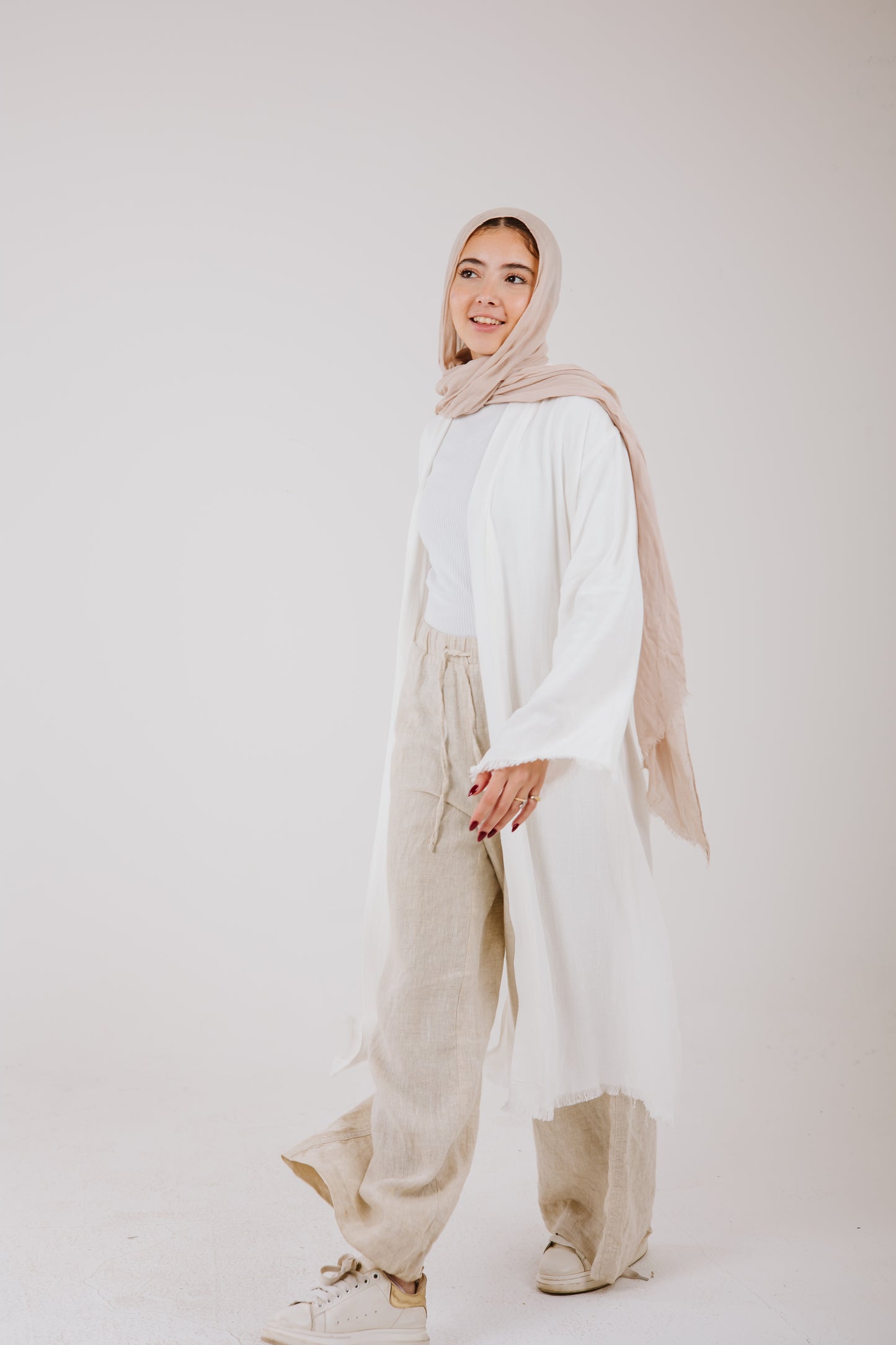 Jana cardigan in White