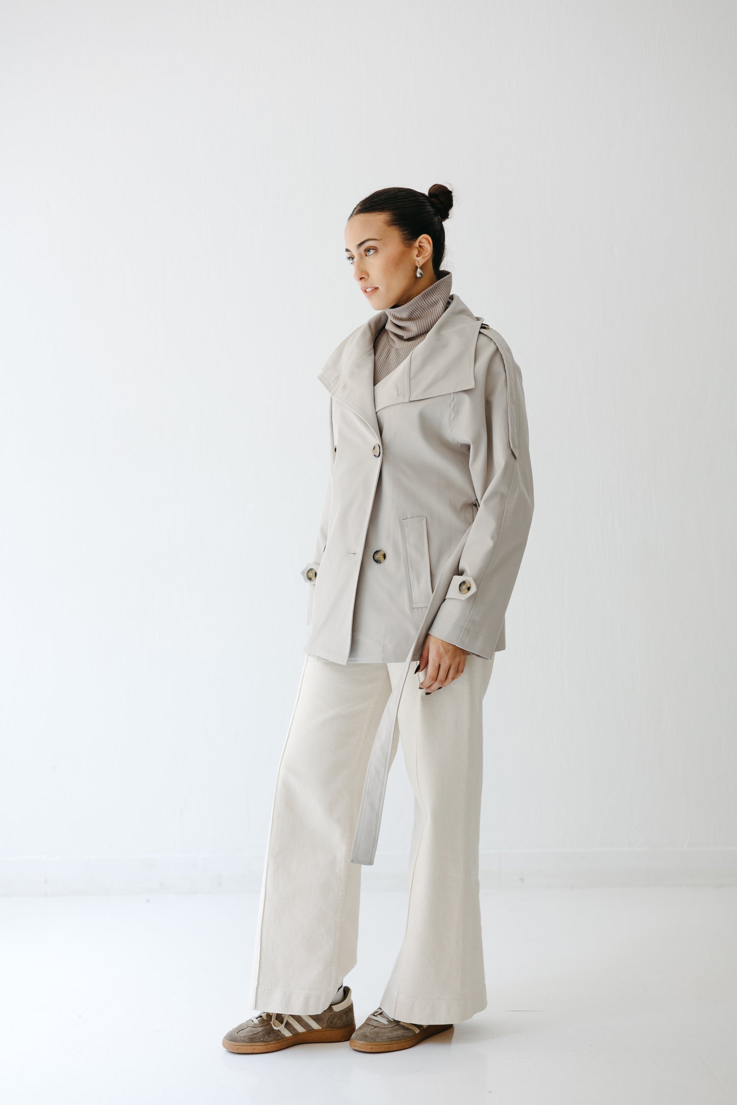 The Funnel Trench in Greige