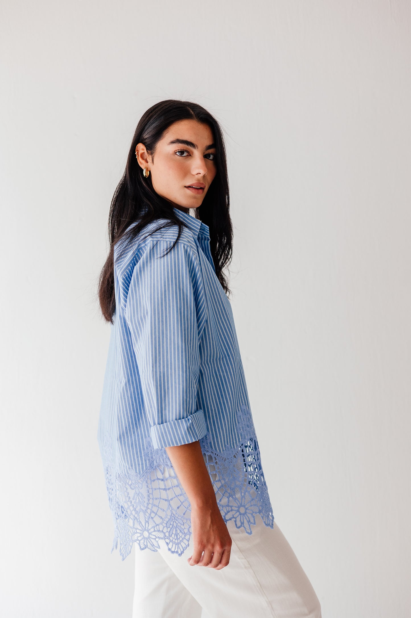 Azure Lace Shirt