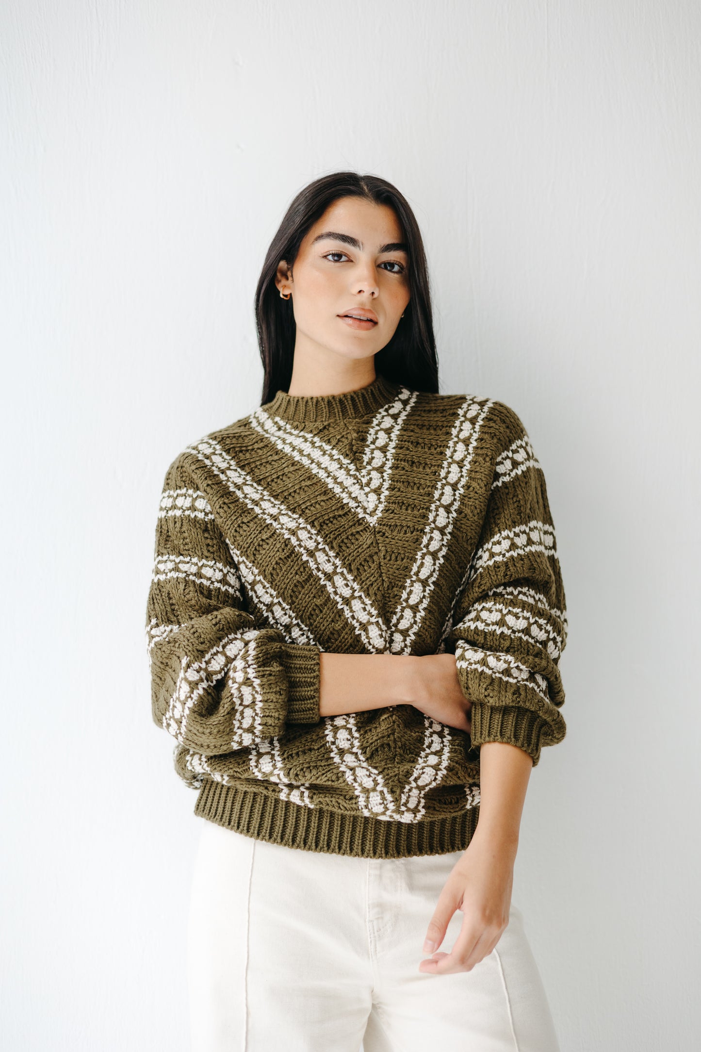 The Alpine Knit in Olive