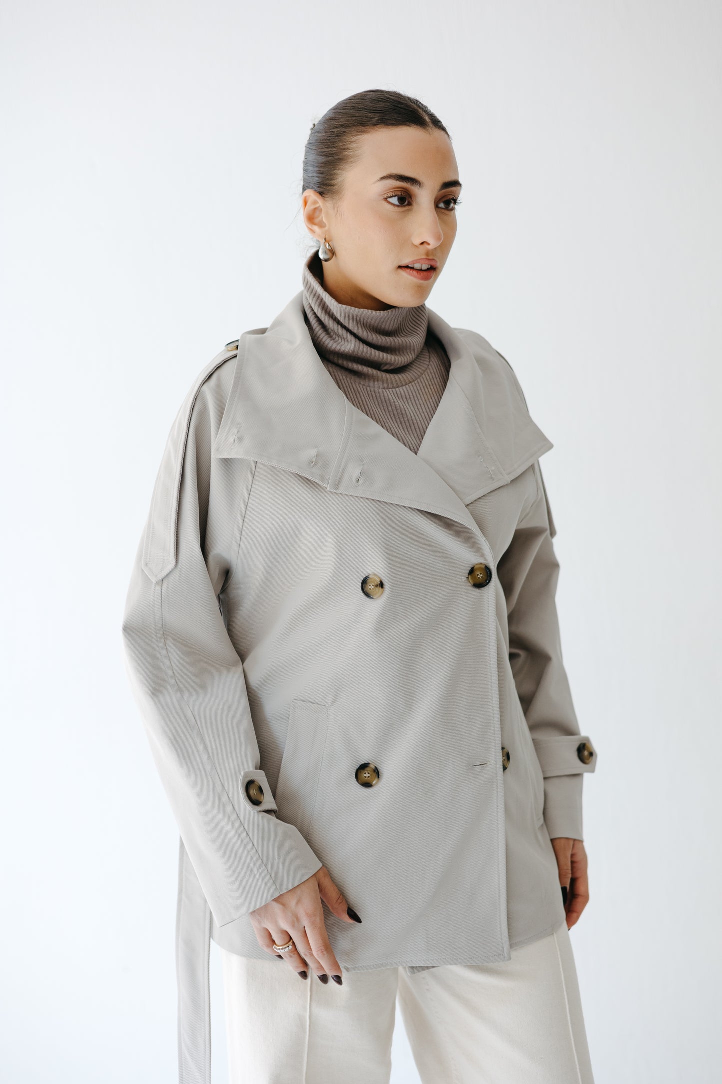 The Funnel Trench in Greige