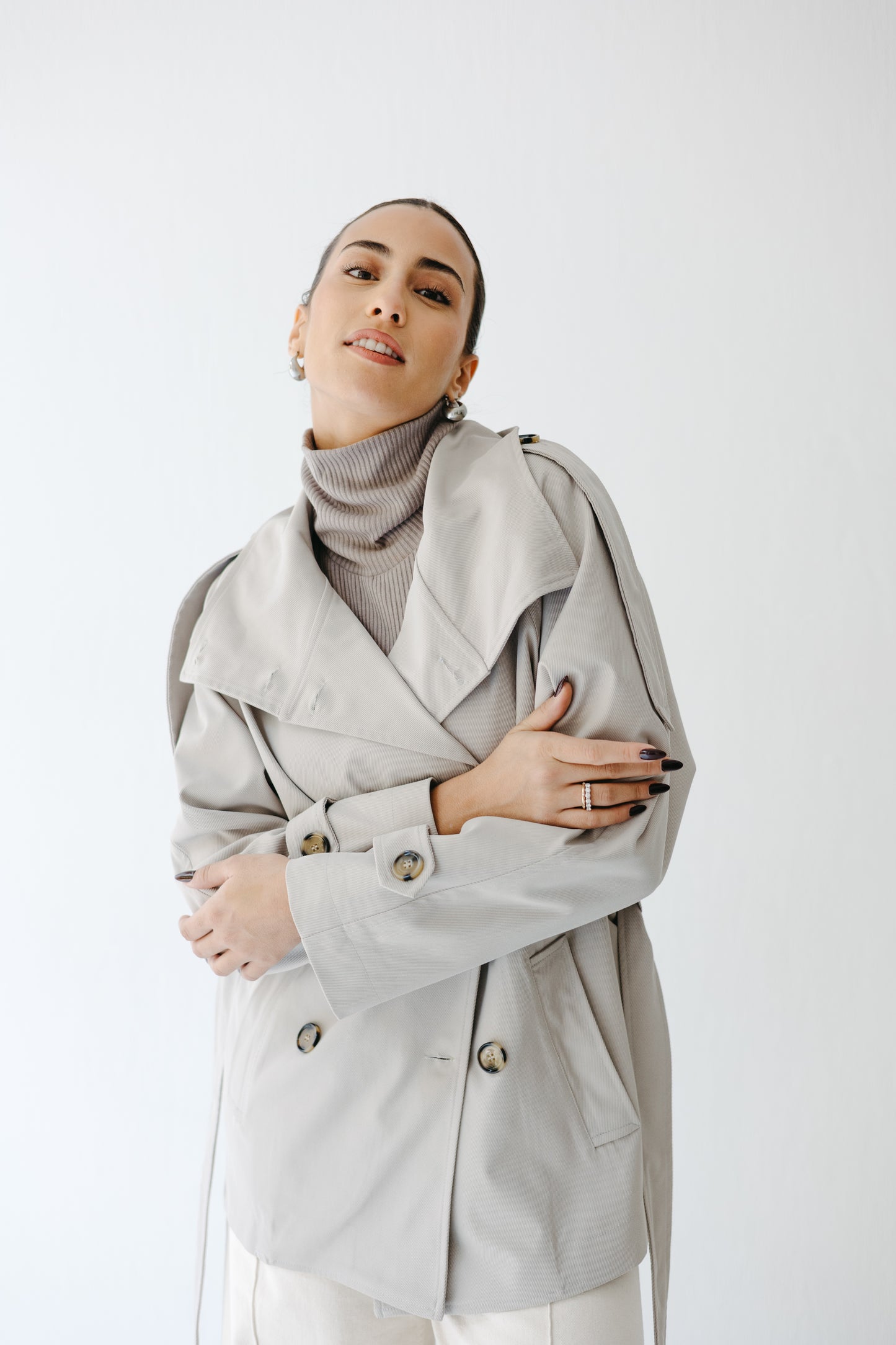 The Funnel Trench in Greige