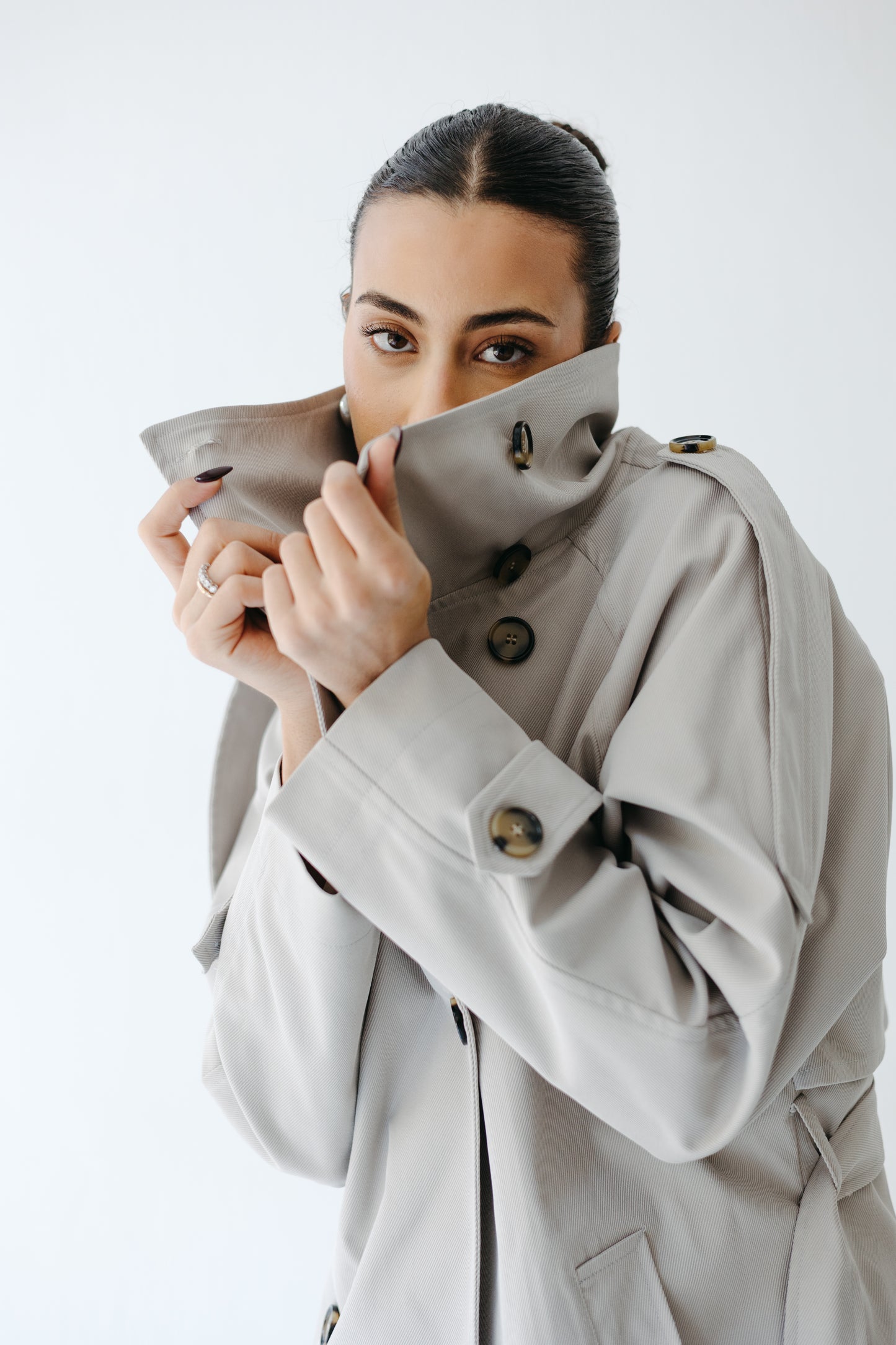 The Funnel Trench in Greige