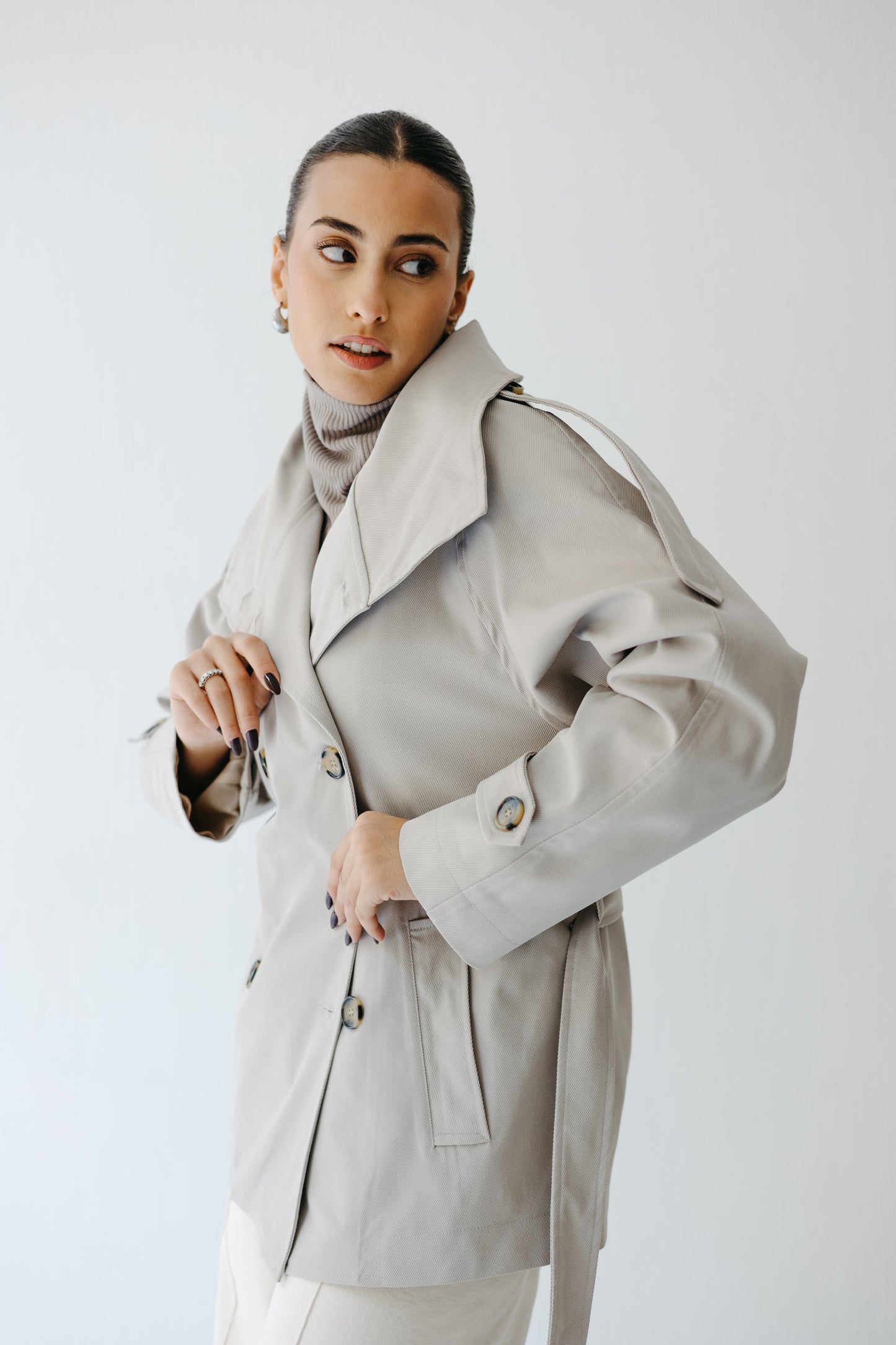 The Funnel Trench in Greige