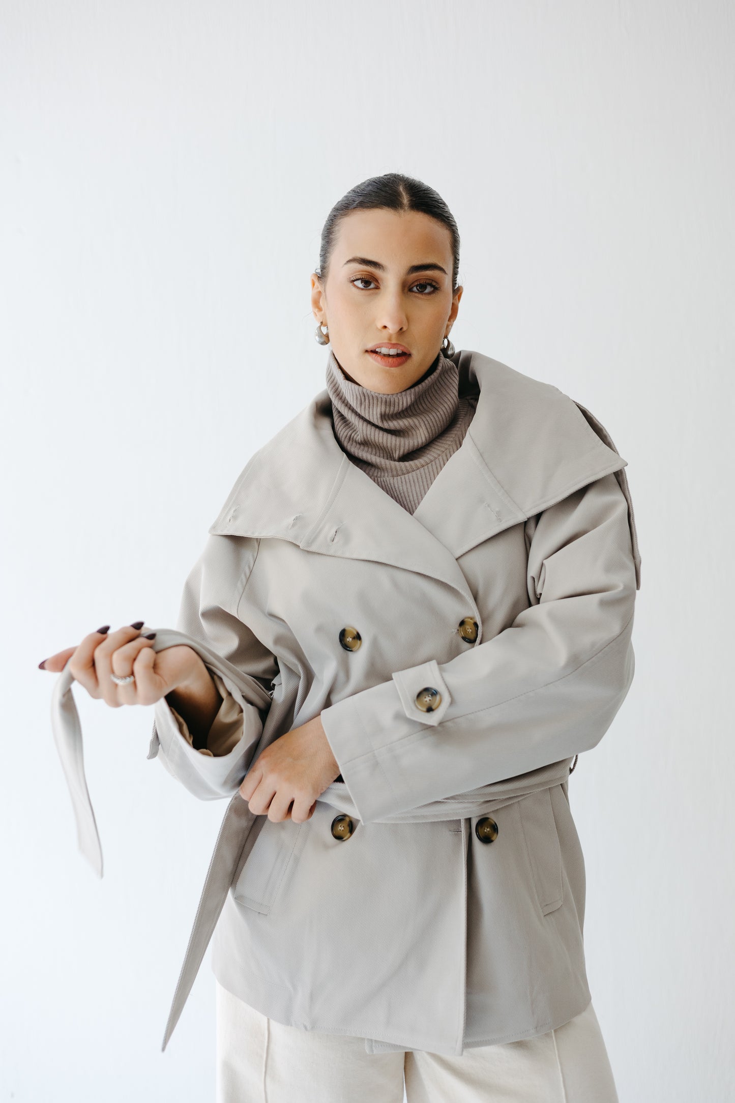 The Funnel Trench in Greige