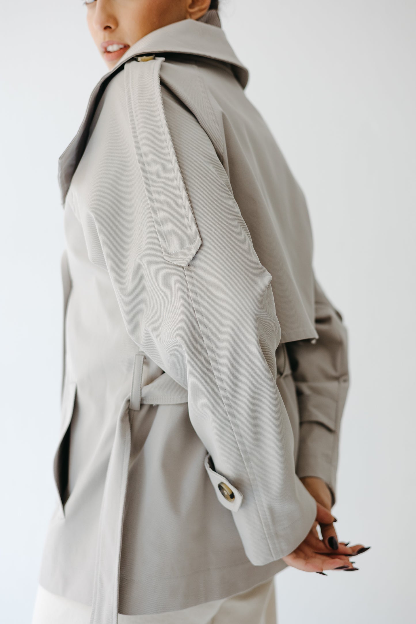 The Funnel Trench in Greige