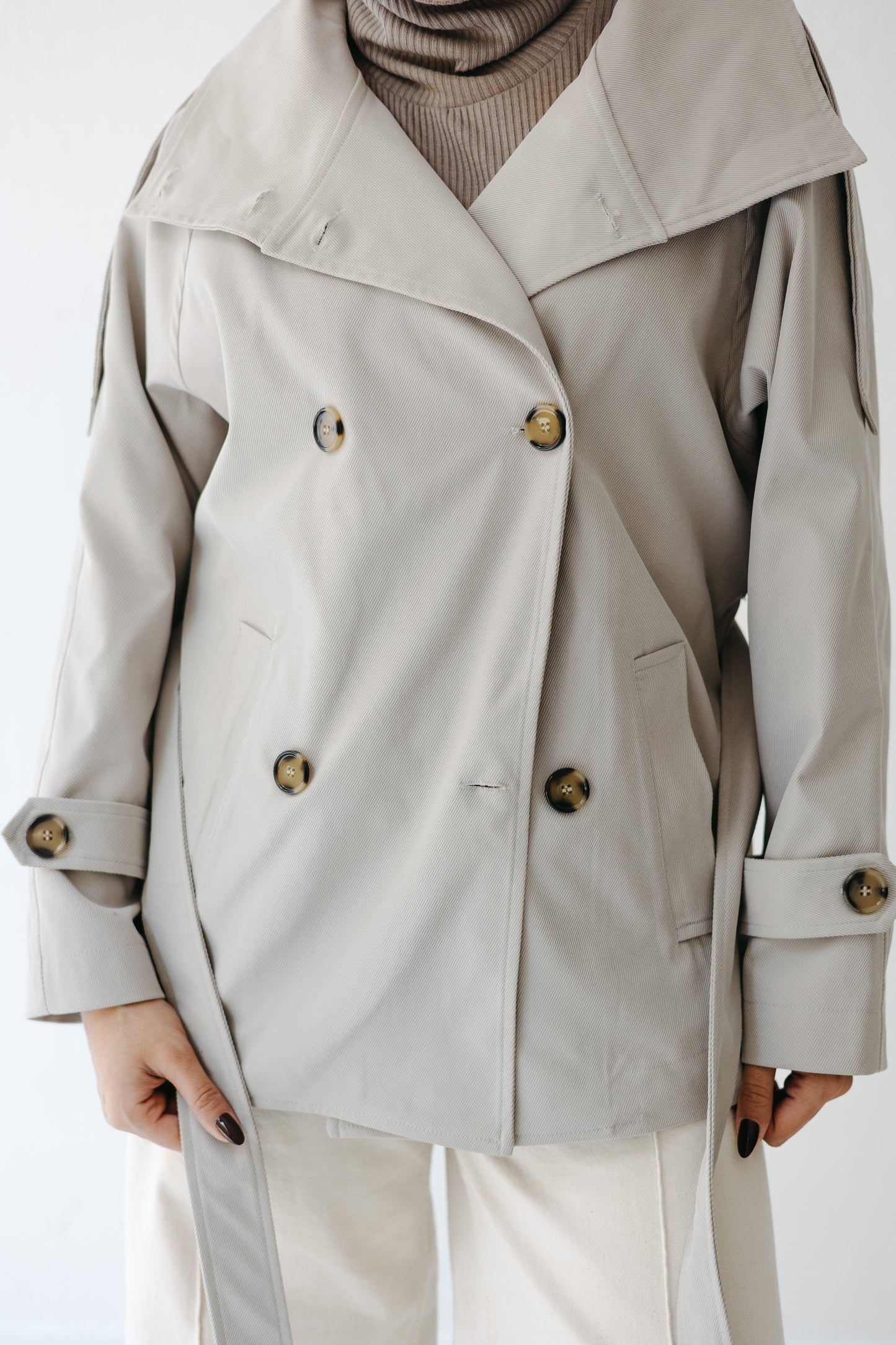 The Funnel Trench in Greige