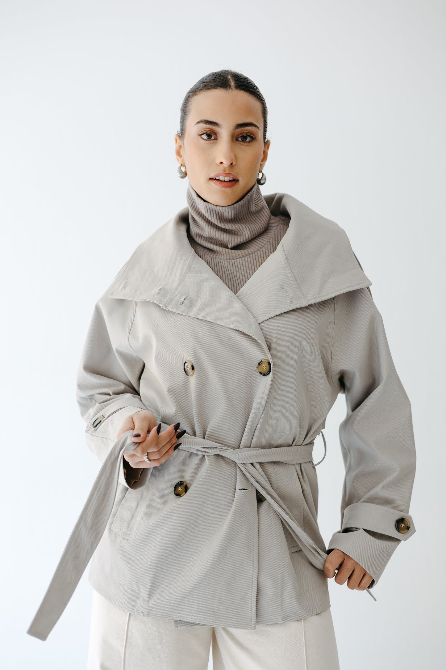 The Funnel Trench in Greige