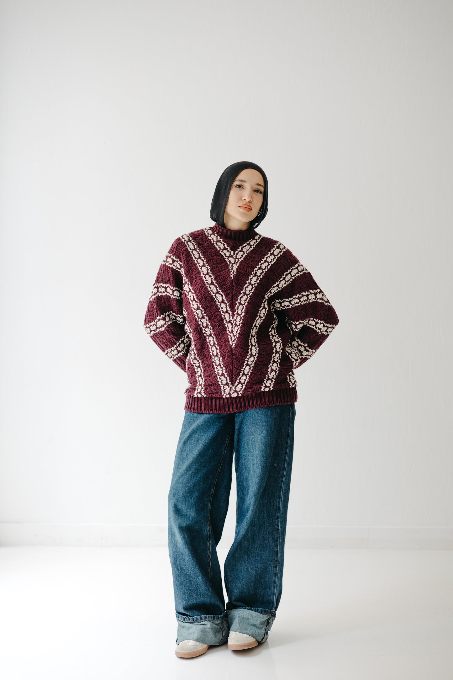The Alpine Knit in Burgundy