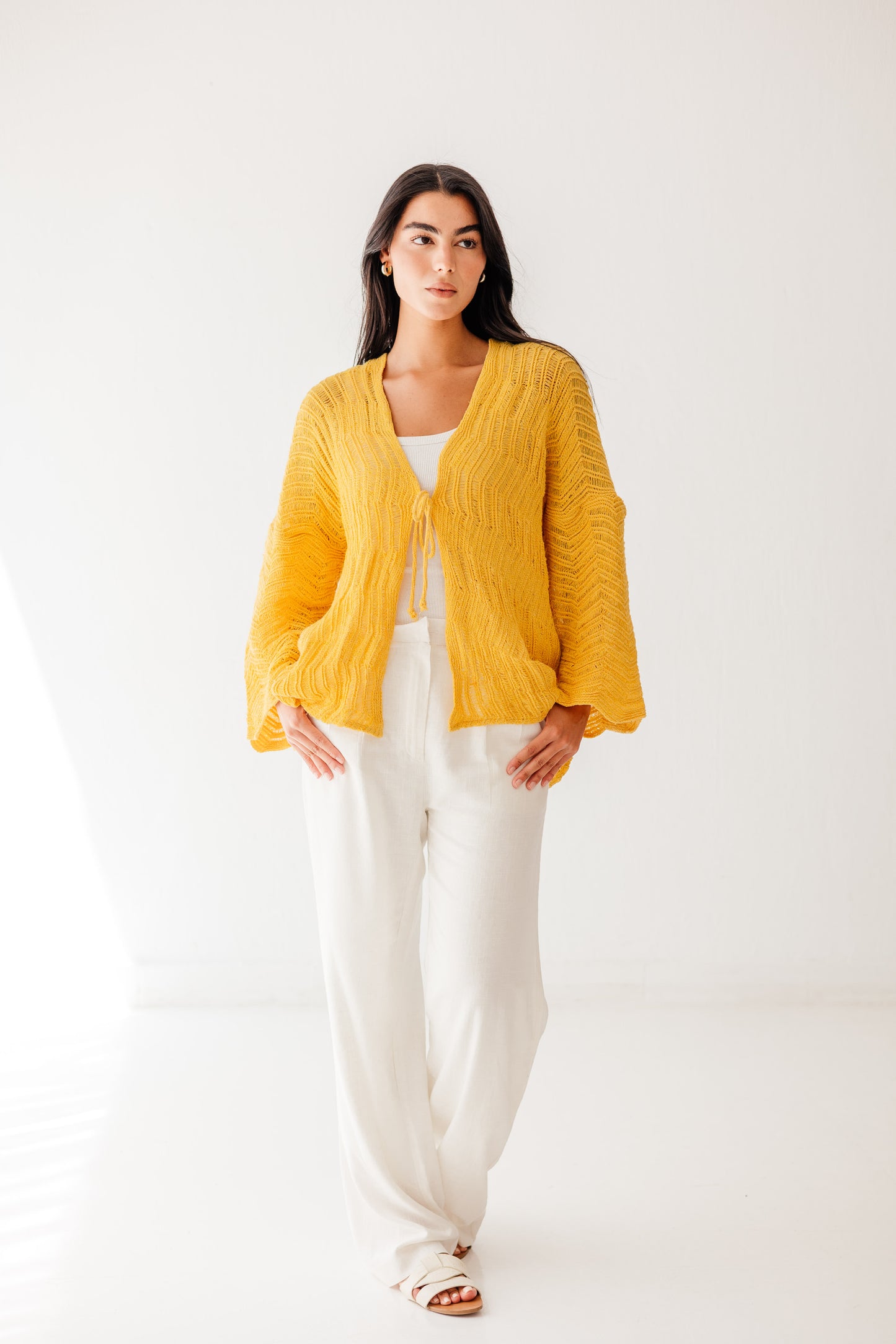 Havana cardigan in Canary