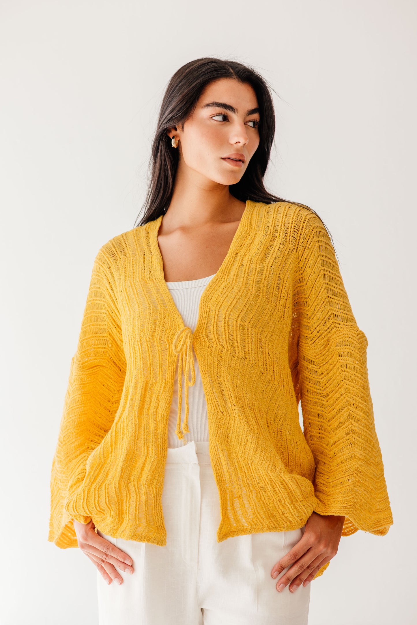 Havana cardigan in Canary