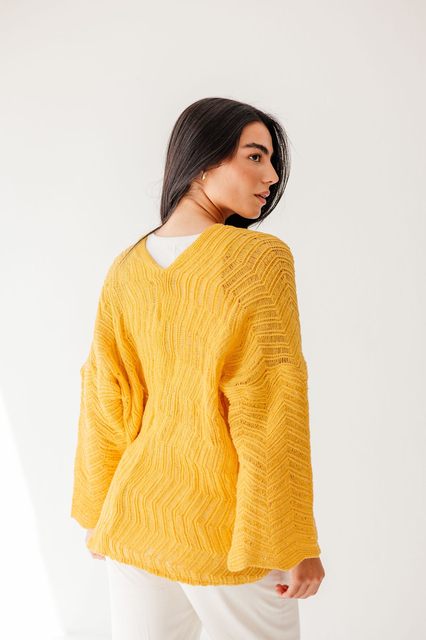 Havana cardigan in Canary