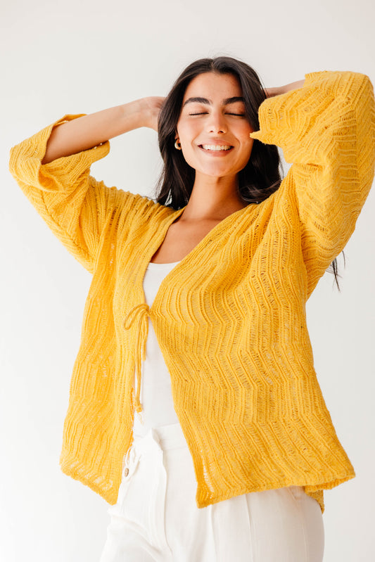 Havana cardigan in Canary